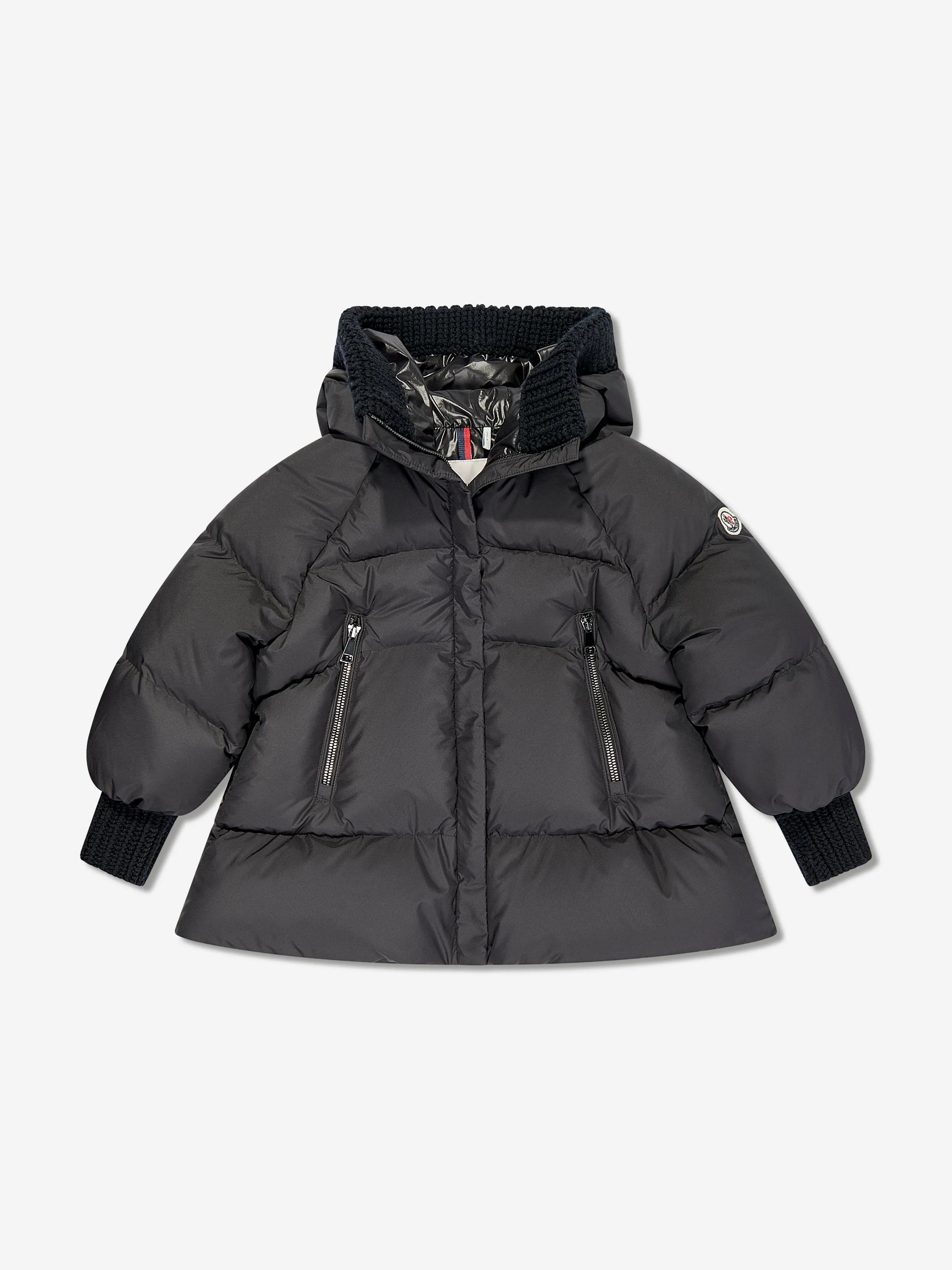 Moncler Enfant Mädchen Daunengefütterte Ronda Jacke in Schwarz
