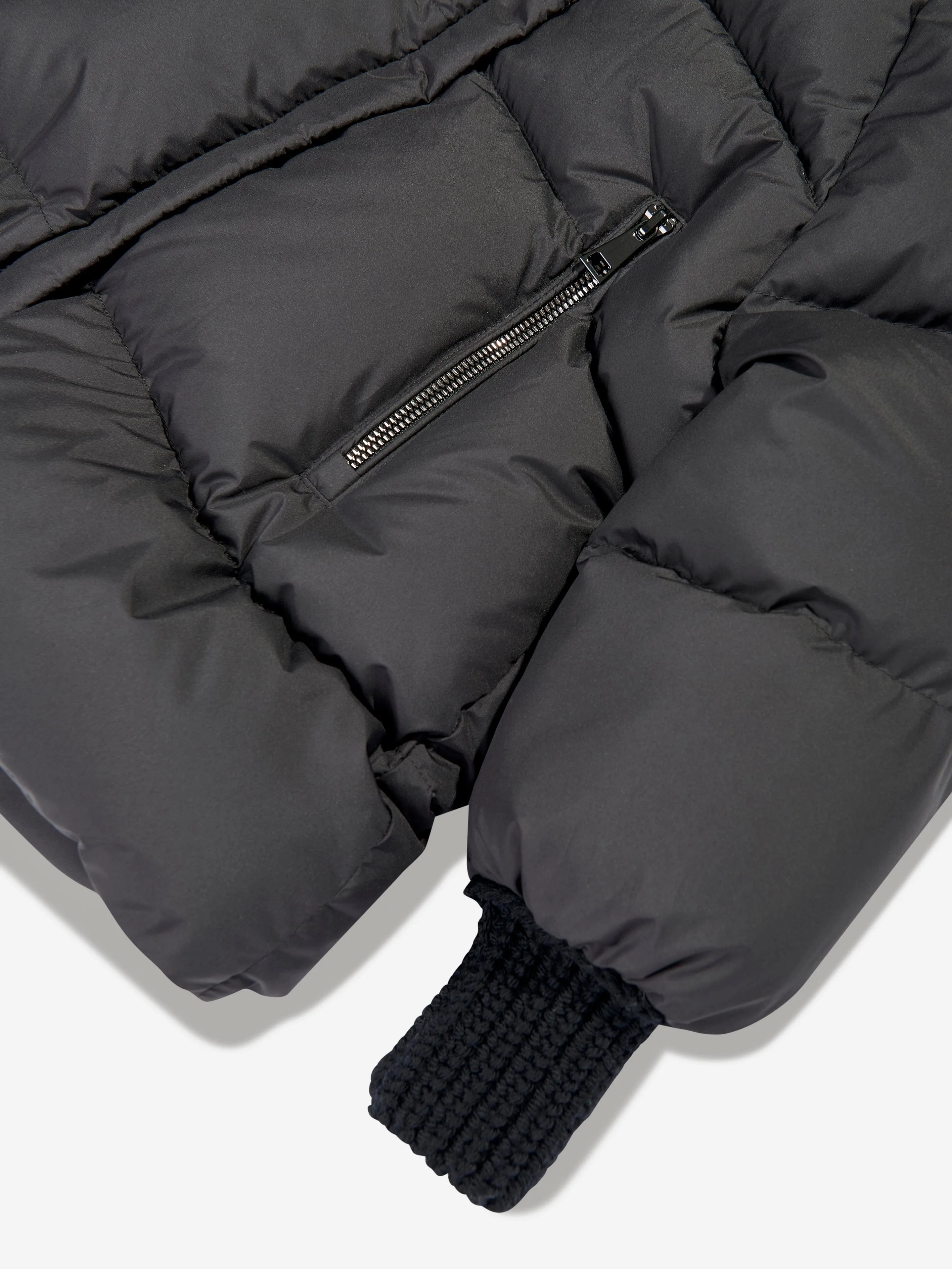 Moncler Enfant Mädchen Daunengefütterte Ronda Jacke in Schwarz