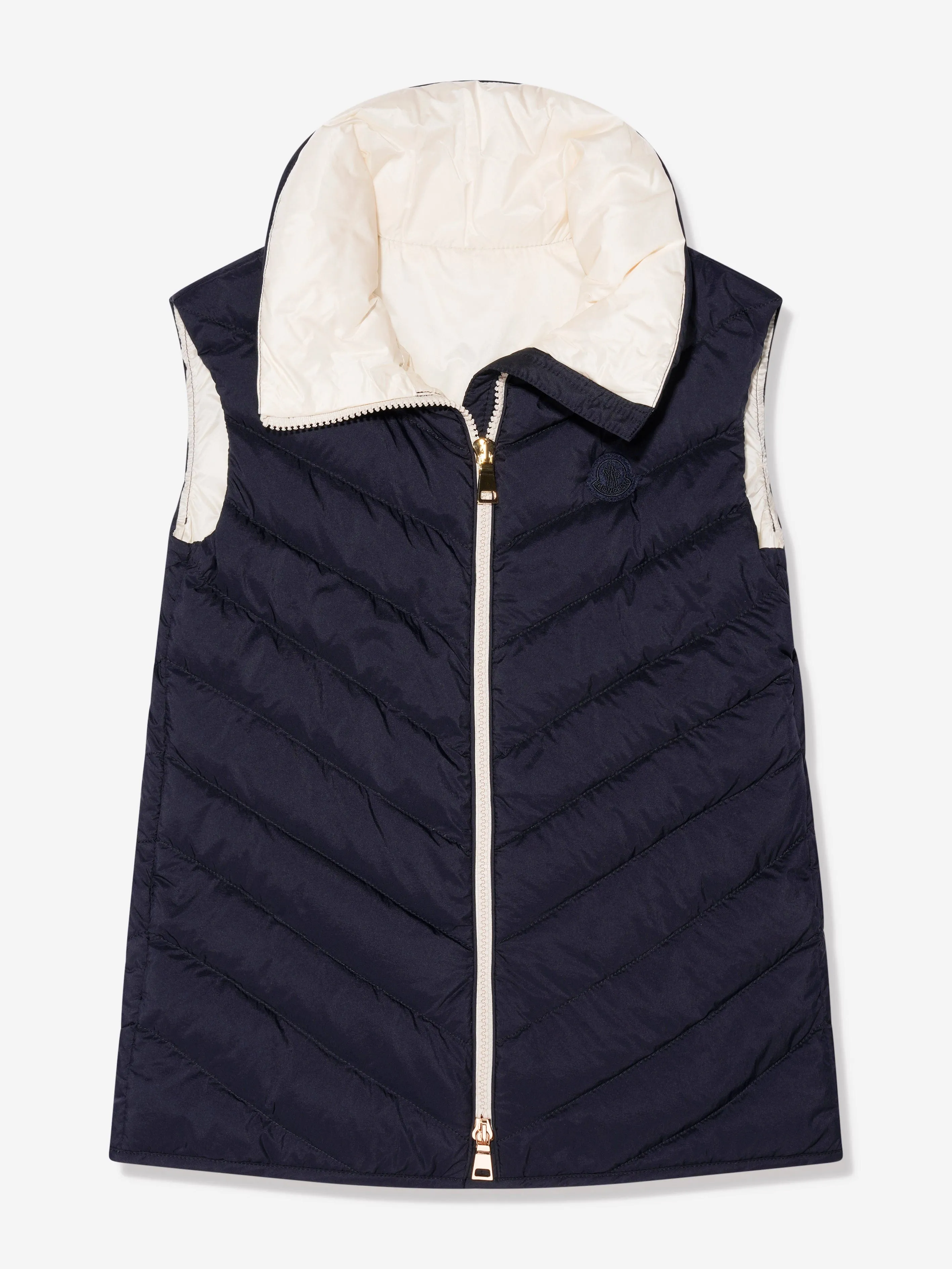 Moncler Enfant Mädchen Daunengefüttertes Venta Gilet in Marine