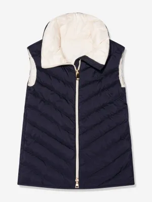 Moncler Enfant Mädchen Daunengefüttertes Venta Gilet in Marine