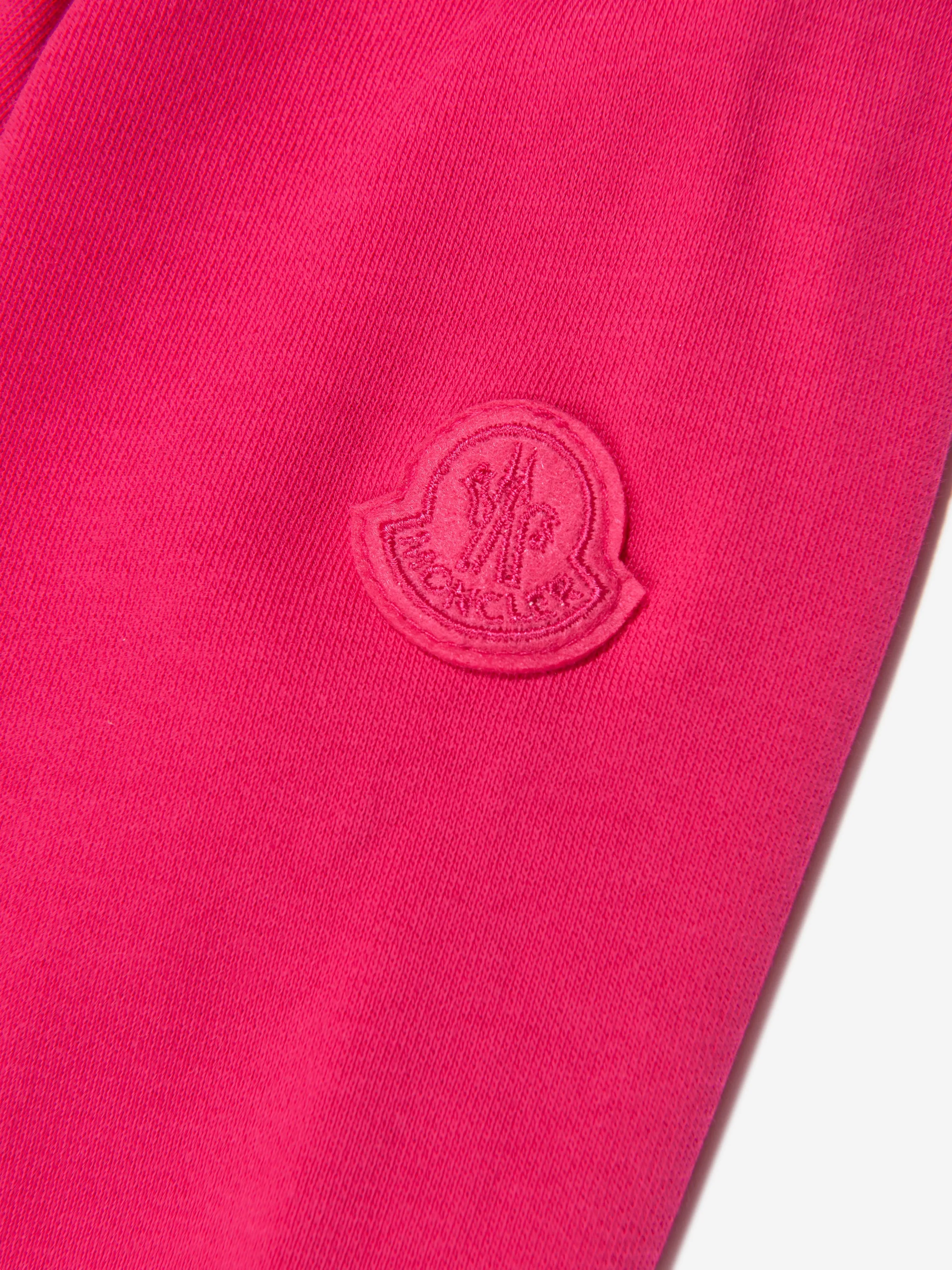 Moncler Enfant Mädchen Sweatshirt mit Grafikdruck in Rosa