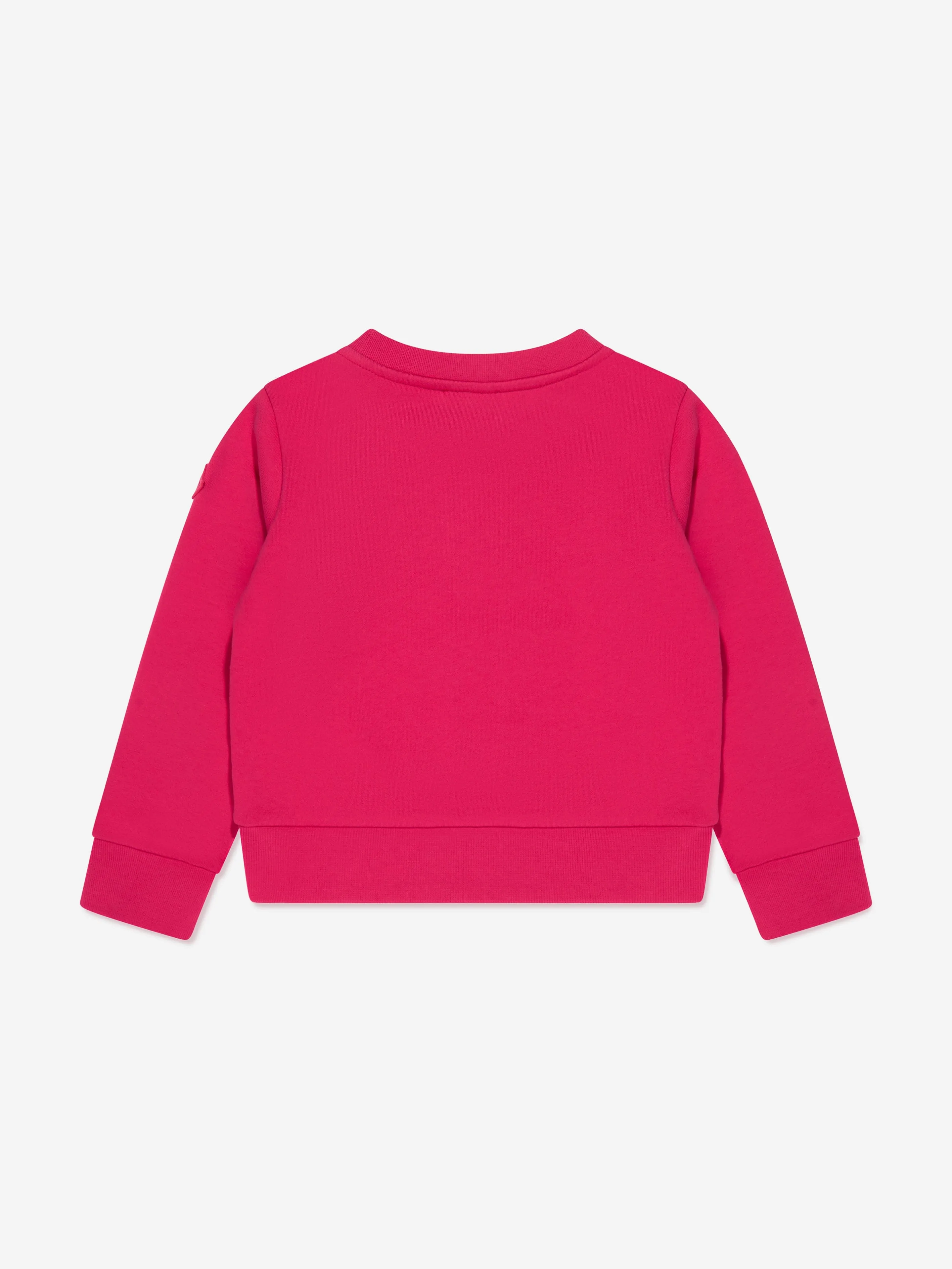 Moncler Enfant Mädchen Sweatshirt mit Grafikdruck in Rosa