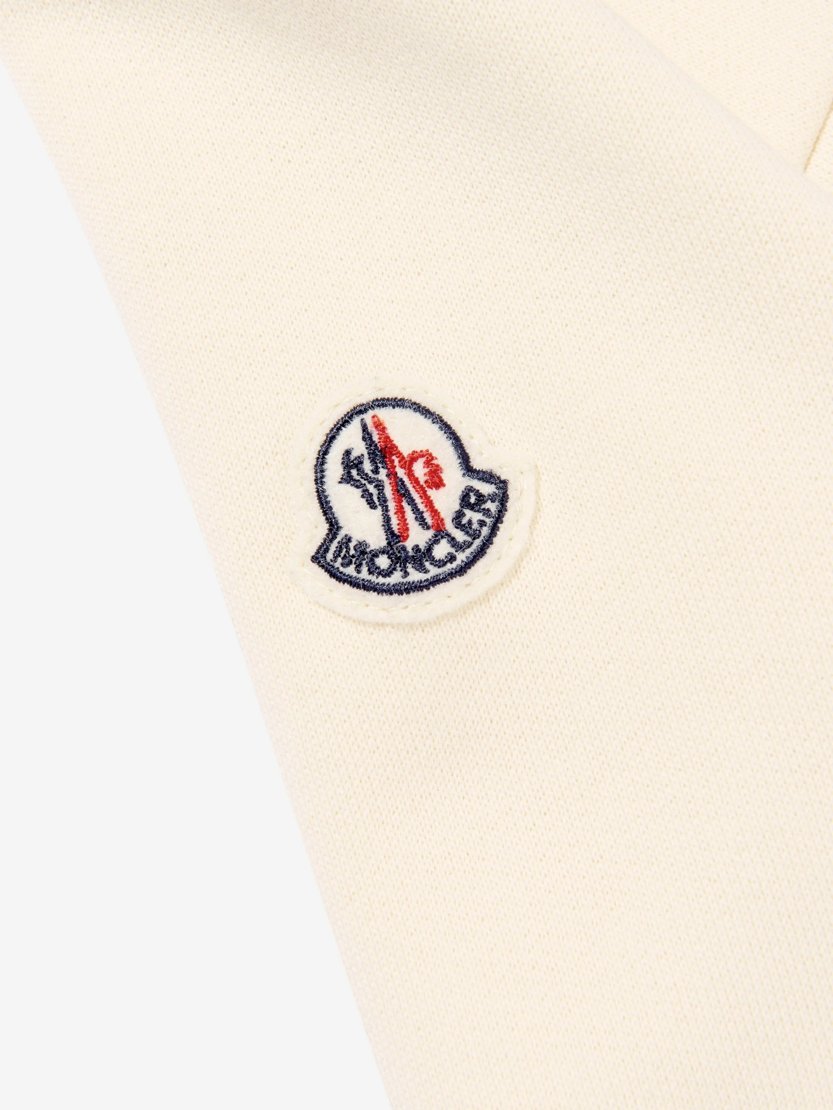 Moncler Enfant Mädchen Kapuzenpulloverkleid in Elfenbein