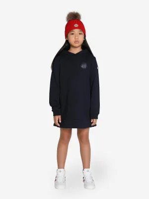 Moncler Enfant Mädchen Kapuzenpullover-Kleid in Marine