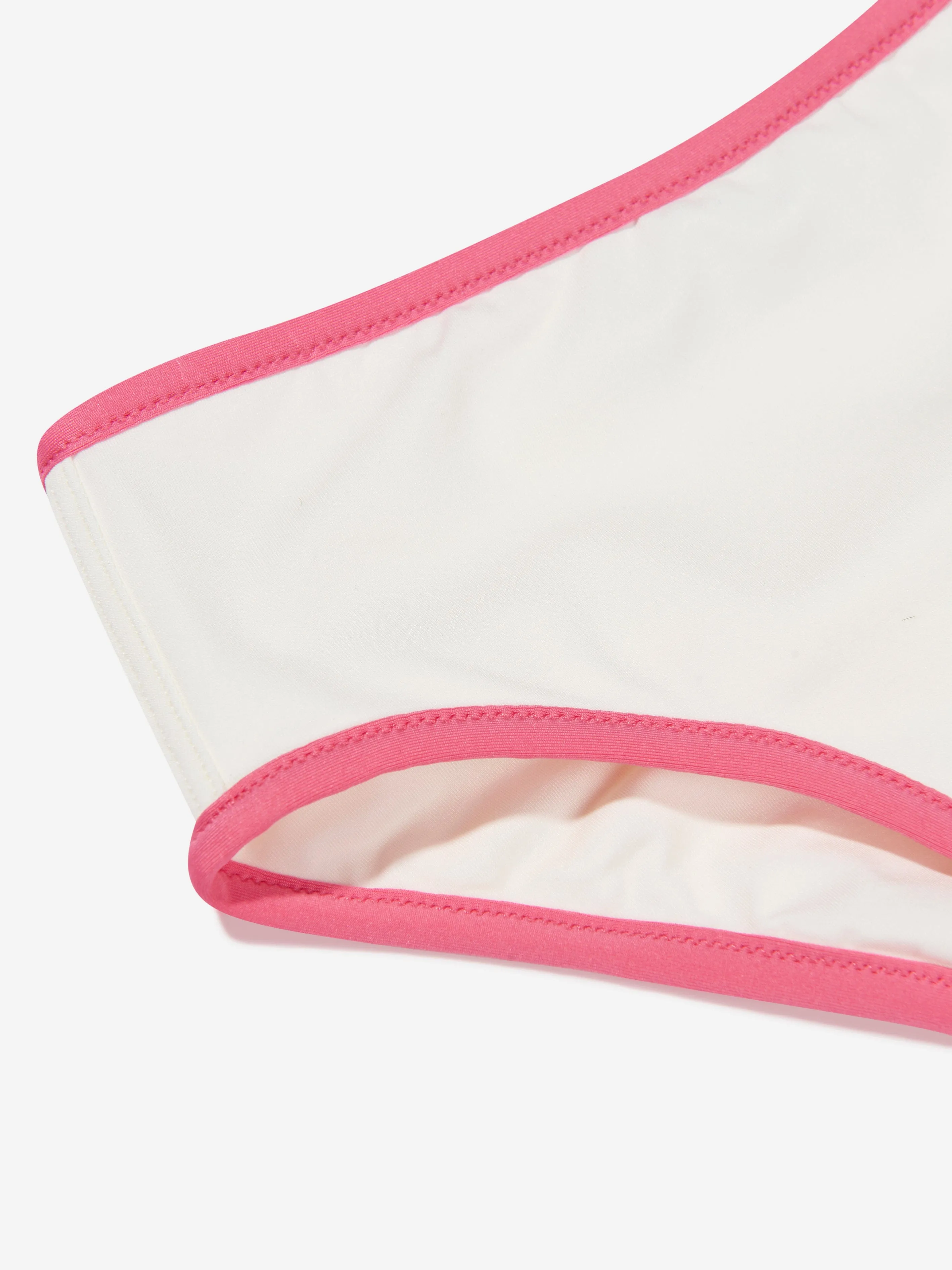 Moncler Enfant Mädchen Logo Bikini in Weiß
