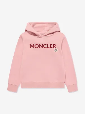 Moncler Enfant Mädchen Logo Hoodie in Rosa
