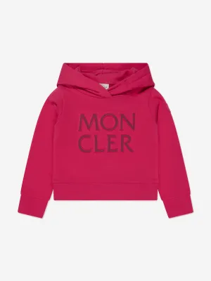 Moncler Enfant Mädchen Logo Hoodie in Rosa