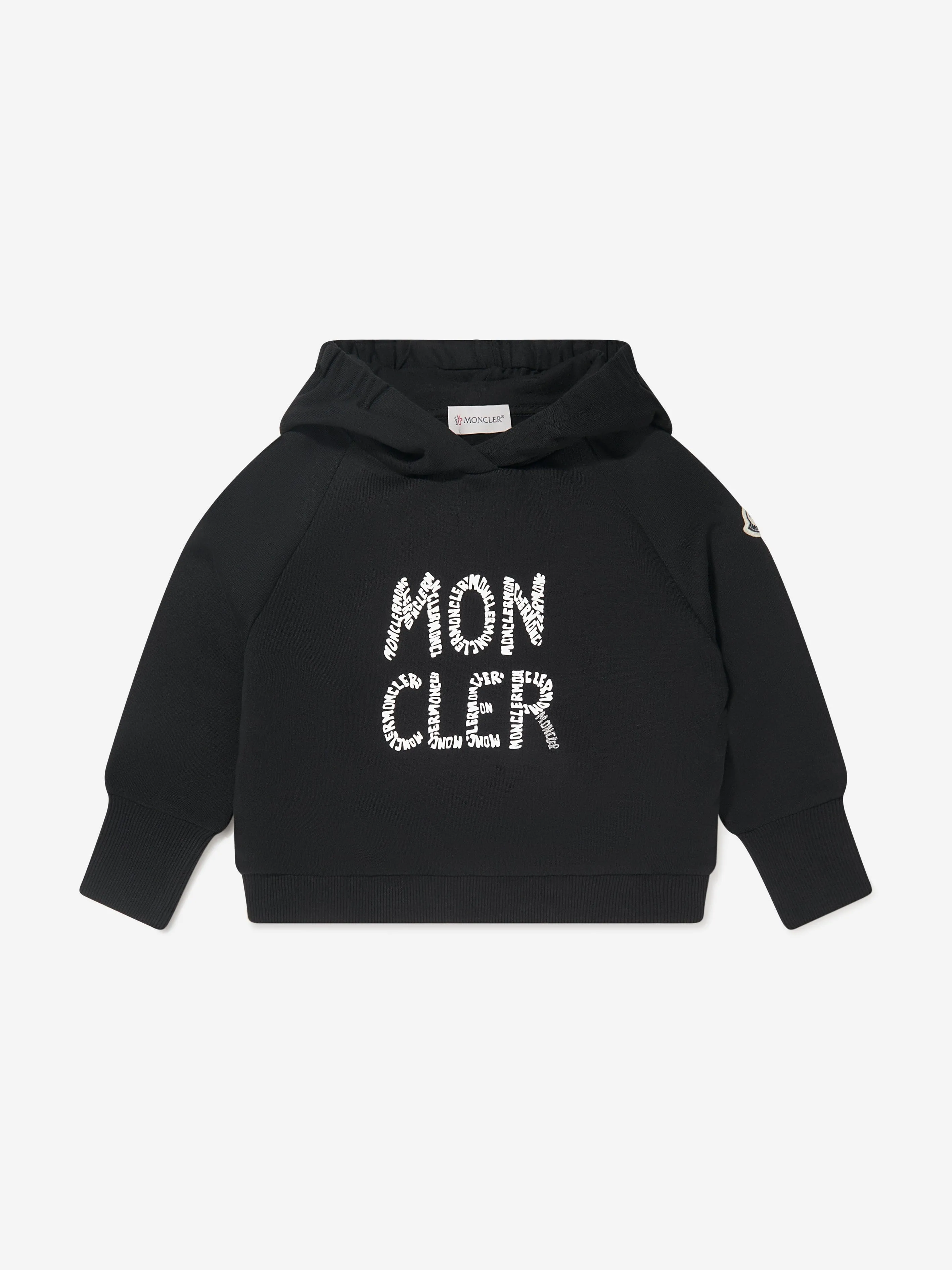 Moncler Enfant Mädchen Logo Print Kapuzenpullover mit Überkopf-Zugang