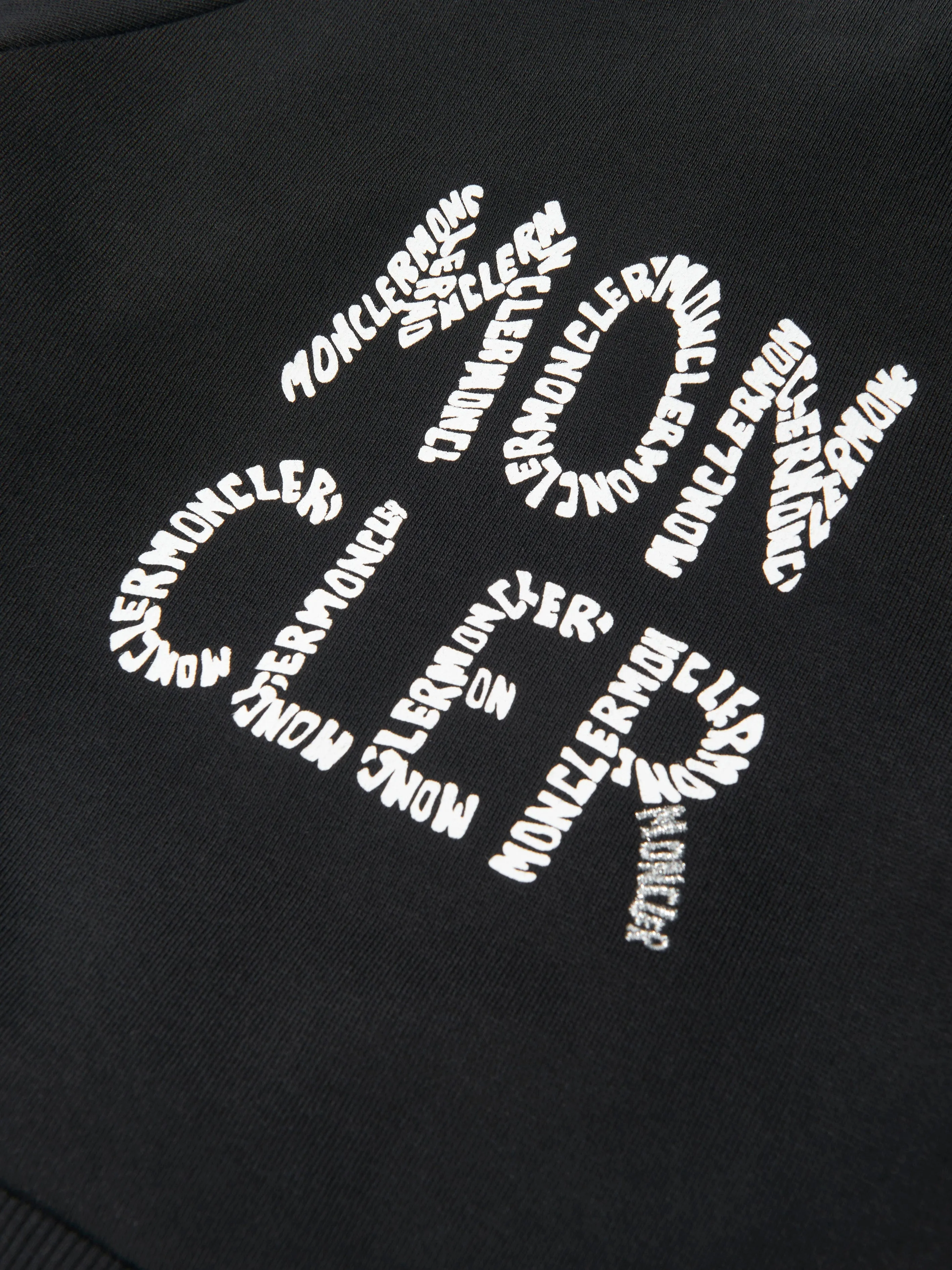Moncler Enfant Mädchen Logo Print Kapuzenpullover mit Überkopf-Zugang