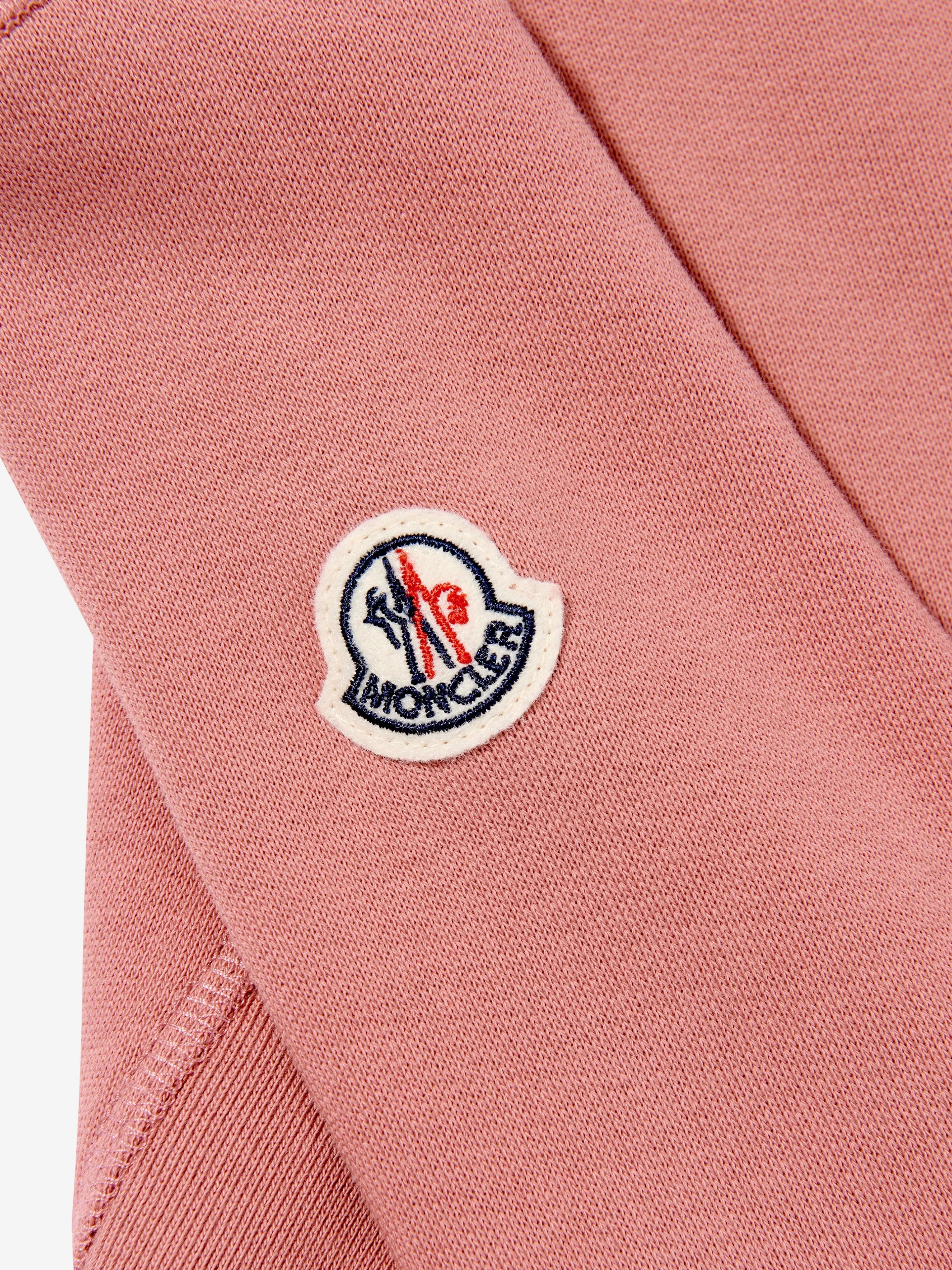 Moncler Enfant Mädchen Logo Sweatshirt in Rosa