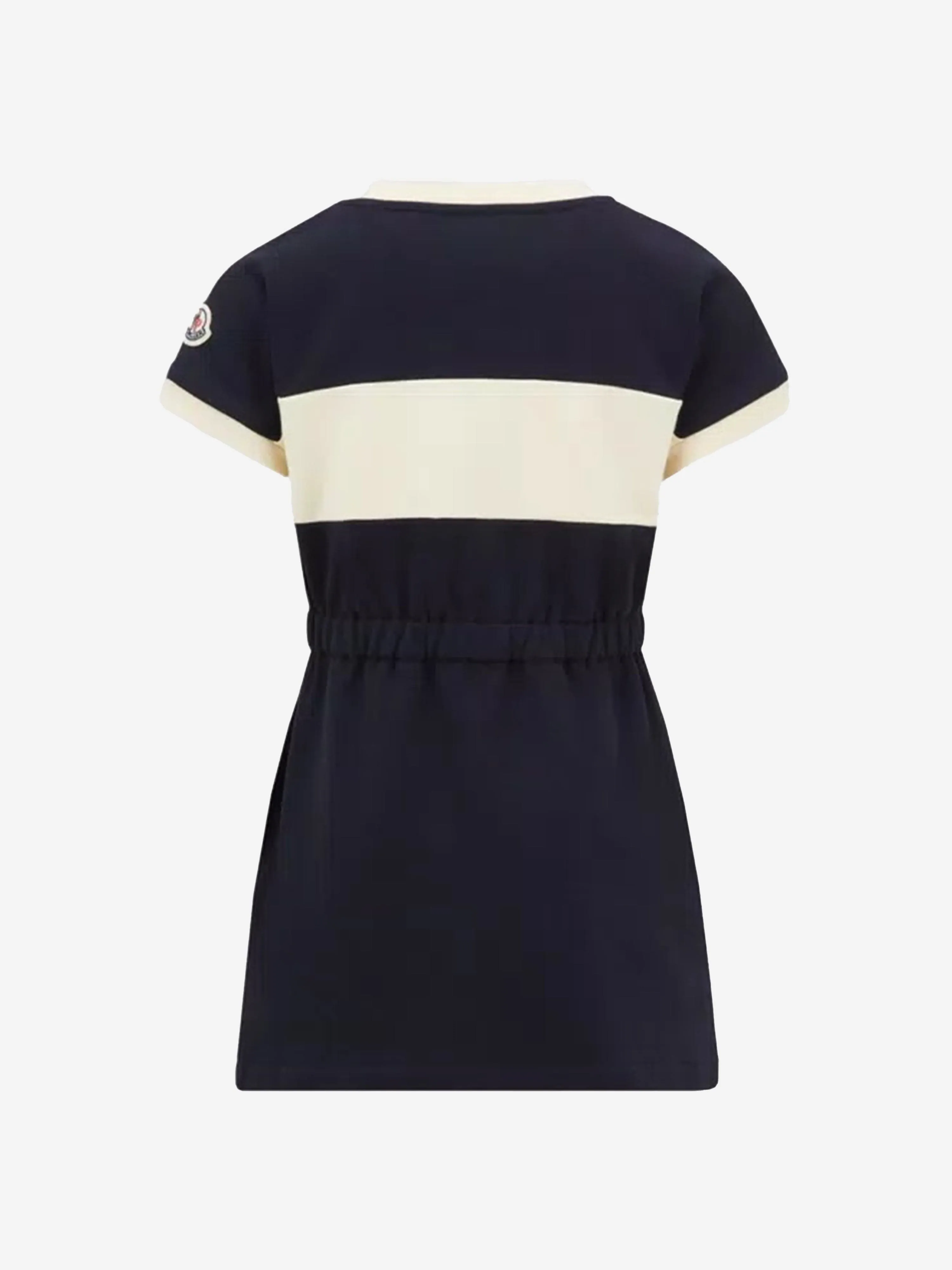 Moncler Enfant Mädchen Logo T-Shirt-Kleid in Schwarz