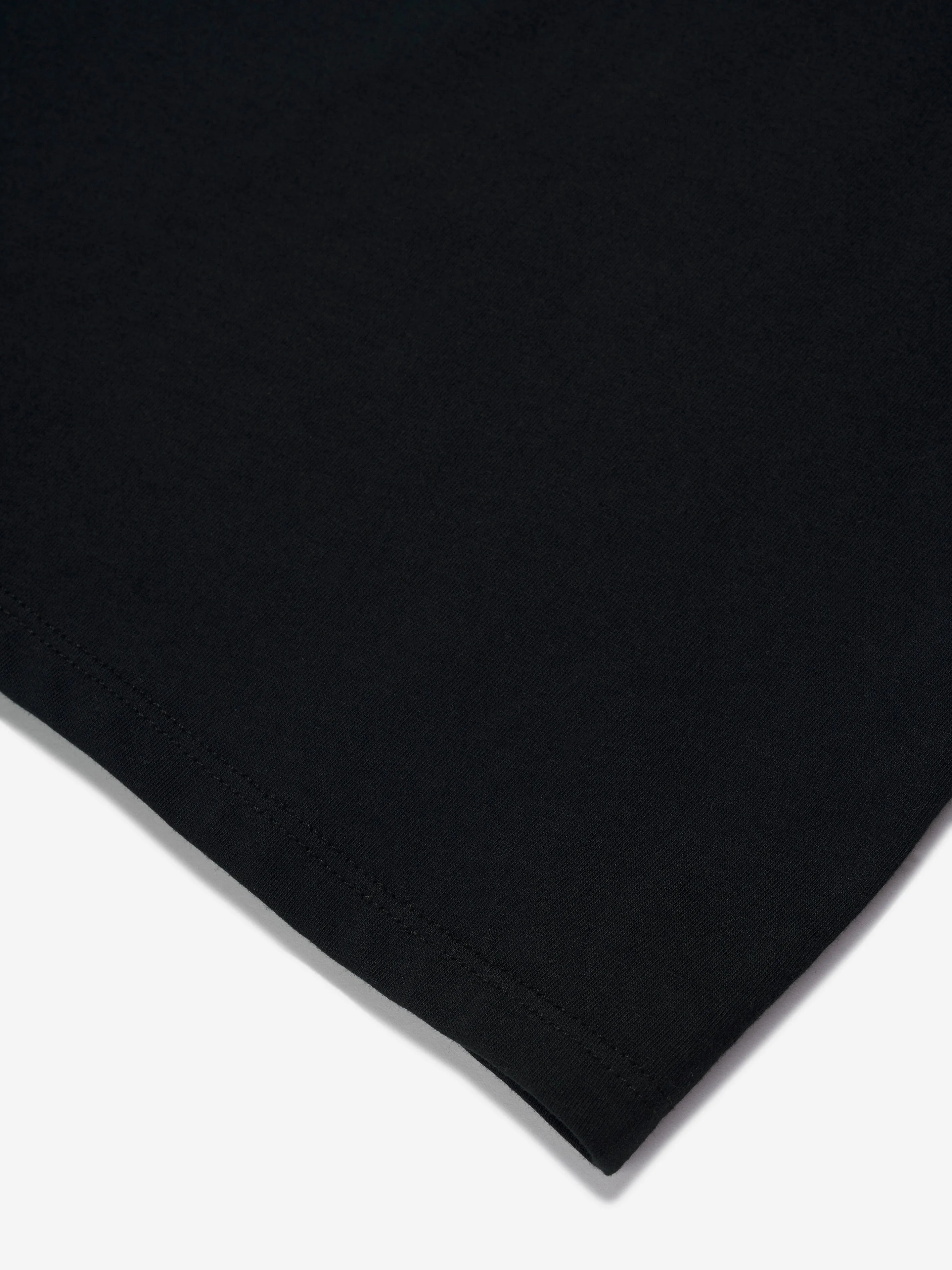 Moncler Enfant Mädchen Logo T-Shirt-Kleid in Schwarz