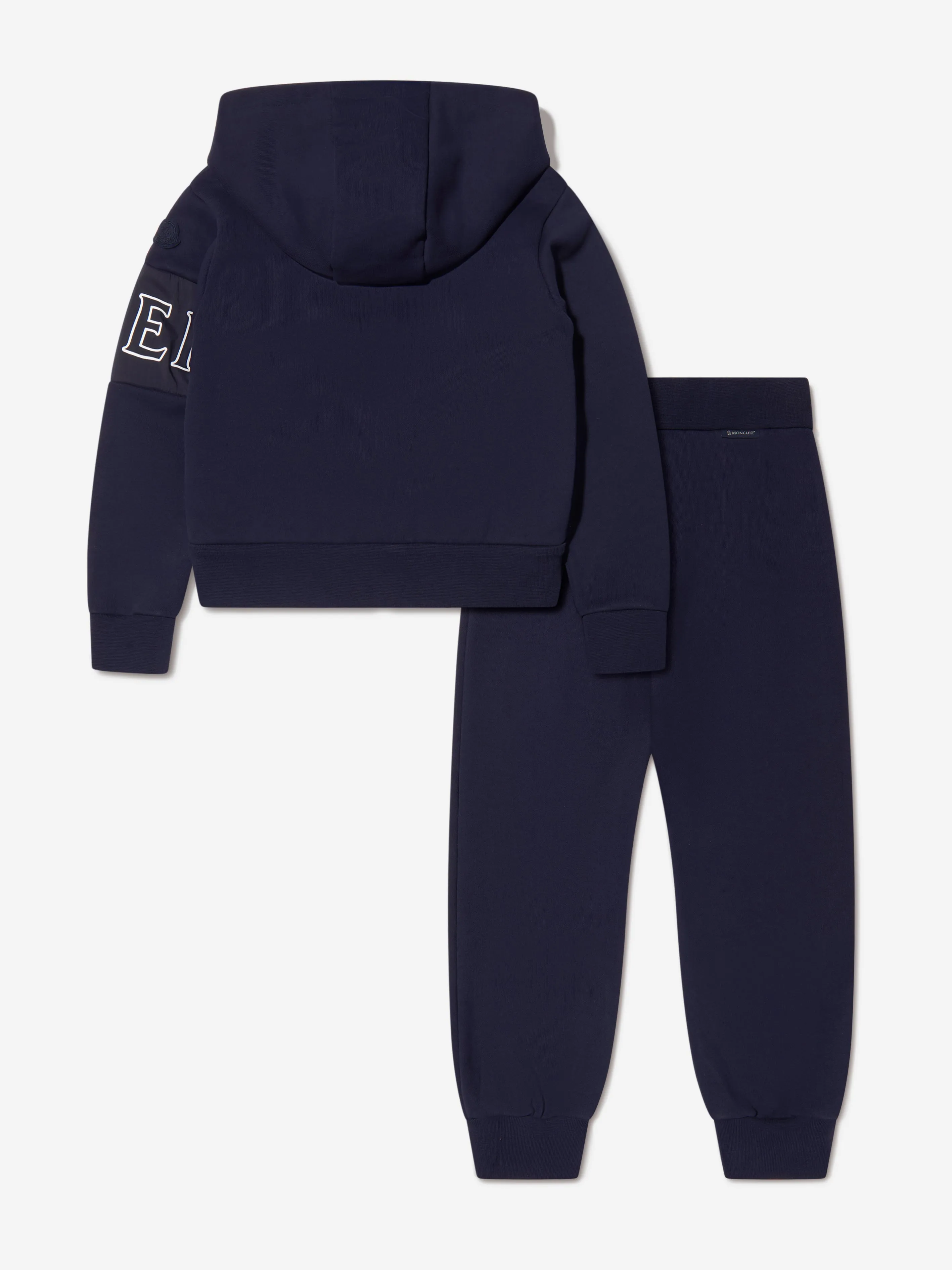 Moncler Enfant Mädchen Logo Tracksuit in Marineblau