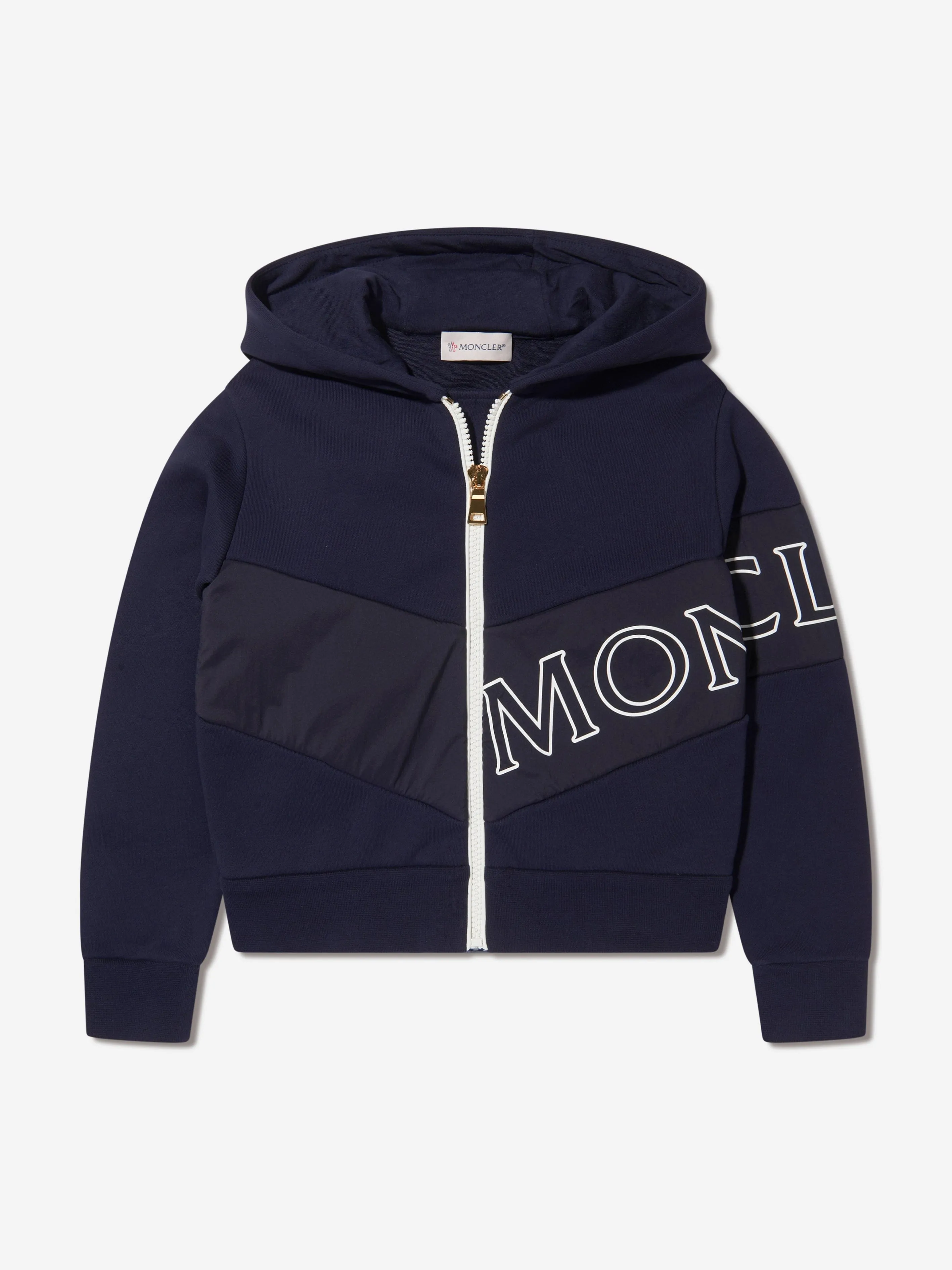 Moncler Enfant Mädchen Logo Tracksuit in Marineblau