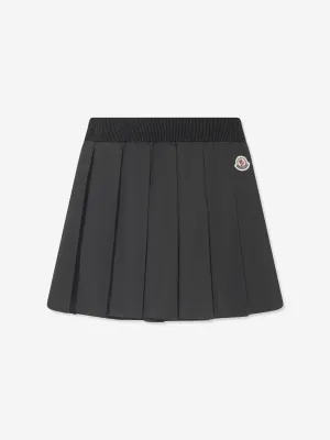 Moncler Enfant Mädchen Plisseerock in Schwarz