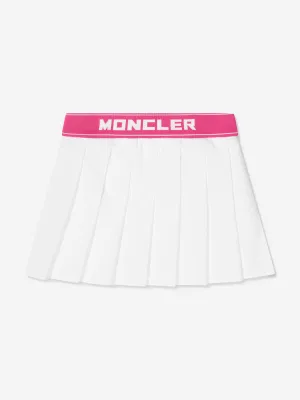 Moncler Enfant Mädchen Plisseerock in Weiß