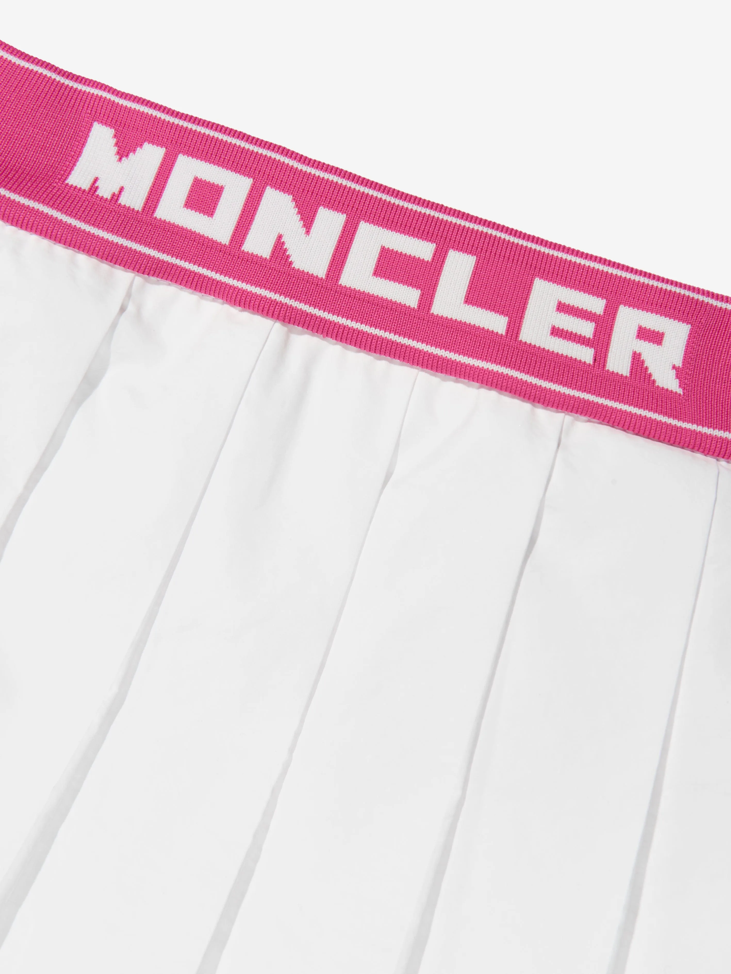 Moncler Enfant Mädchen Plisseerock in Weiß