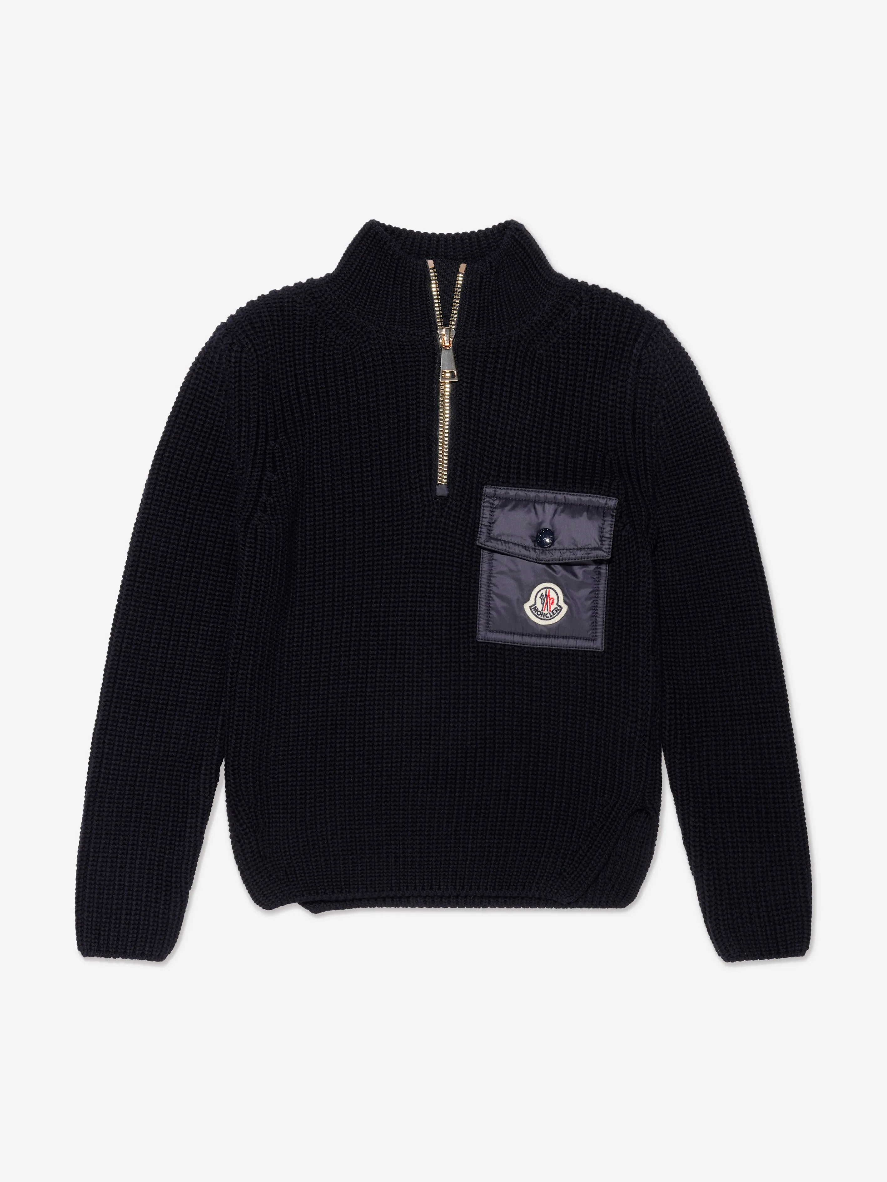Moncler Enfant Mädchen Kleid mit Tasche in Marine