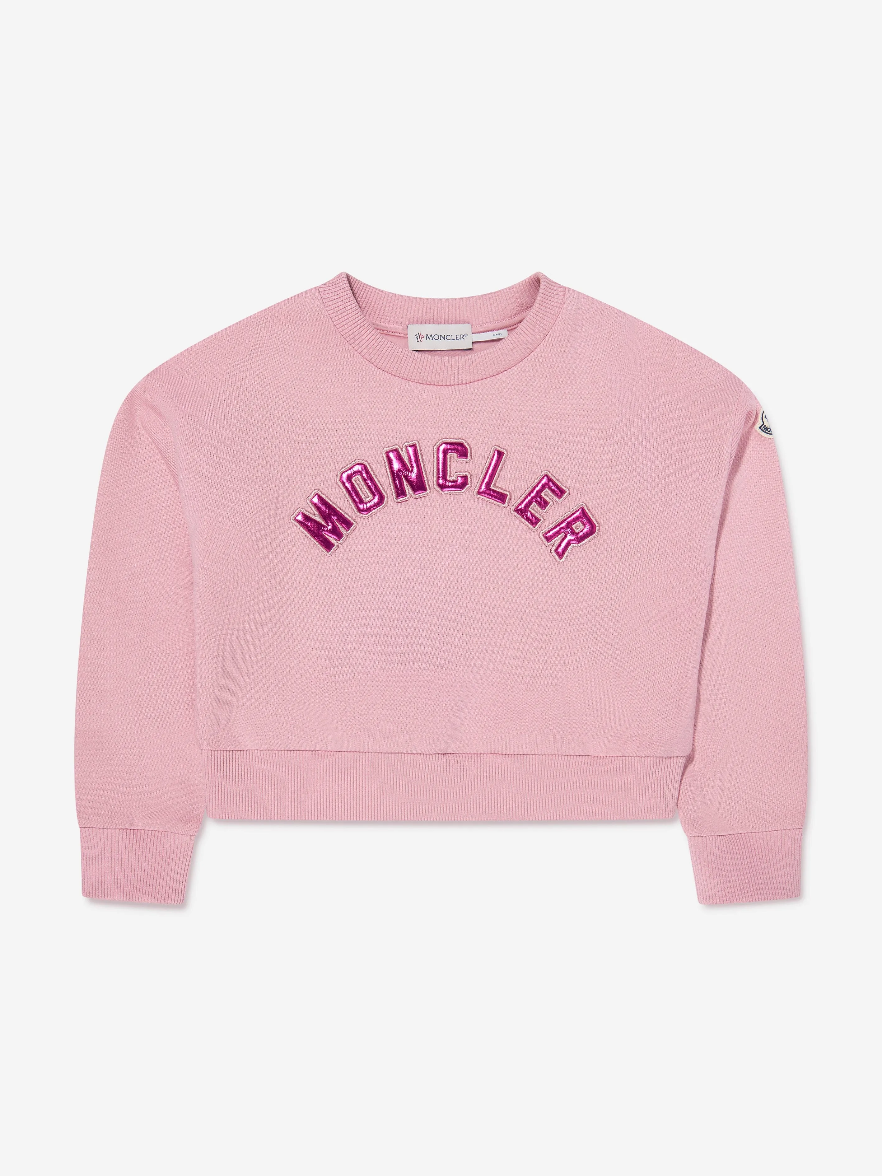 Moncler Enfant Mädchen Sweatshirt und Leggings Set in Rosa