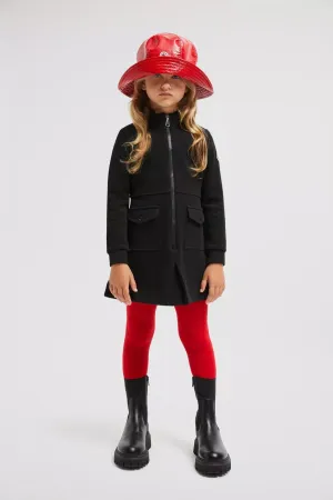 Moncler Enfant Mädchen Reißverschlusskleid in Schwarz