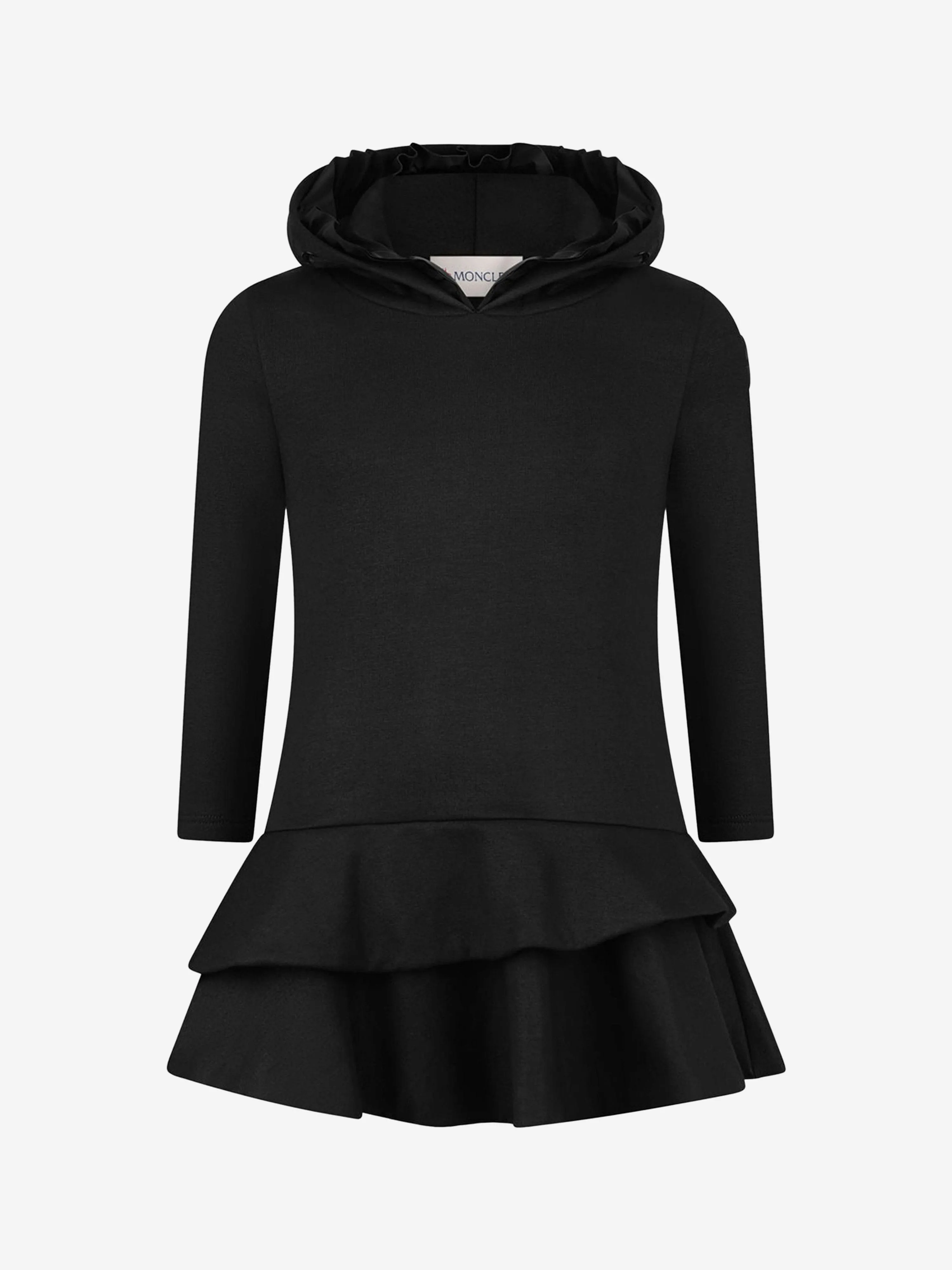 Moncler Girls Baumwollkapuzenkleid