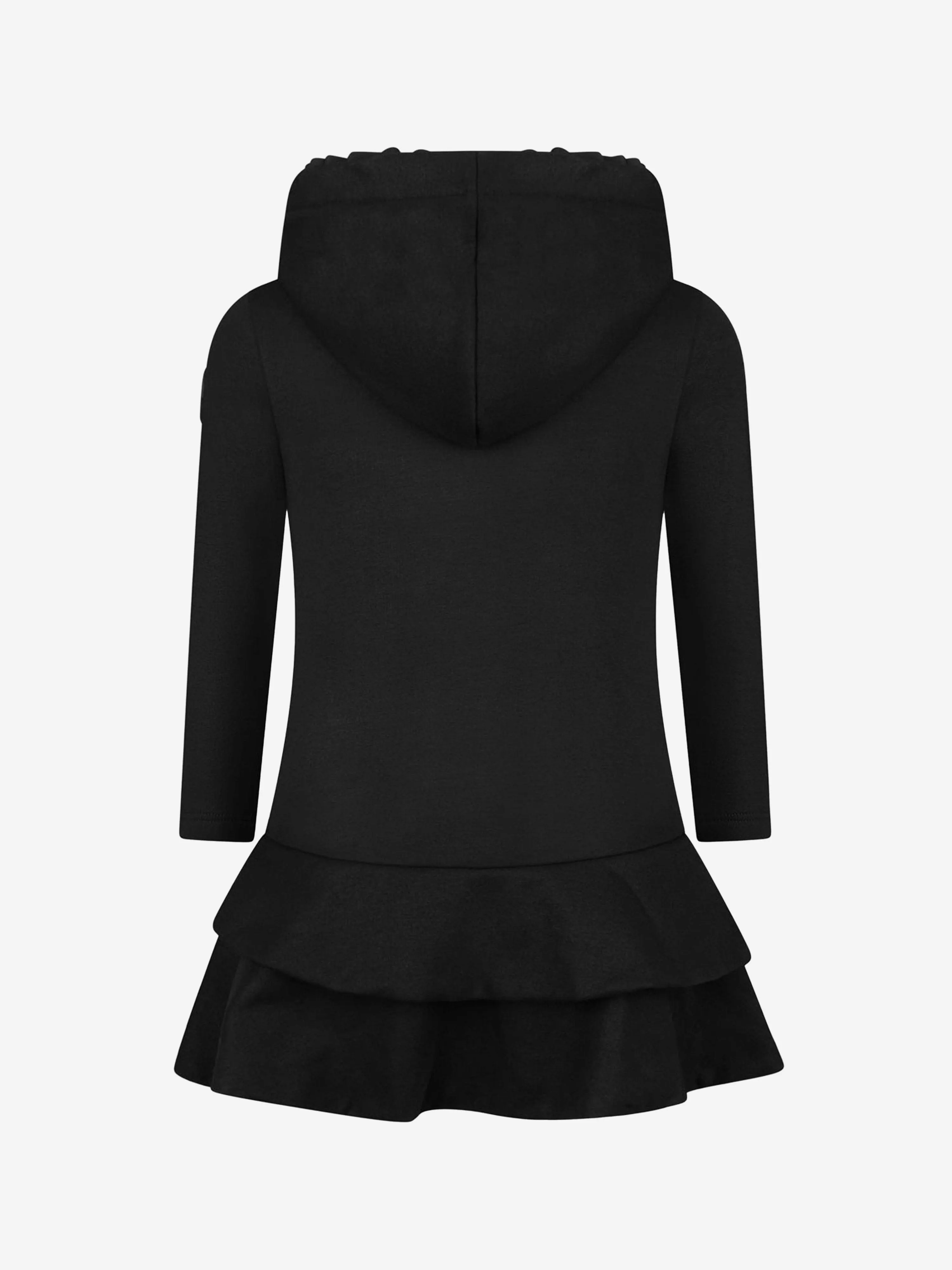 Moncler Girls Baumwollkapuzenkleid
