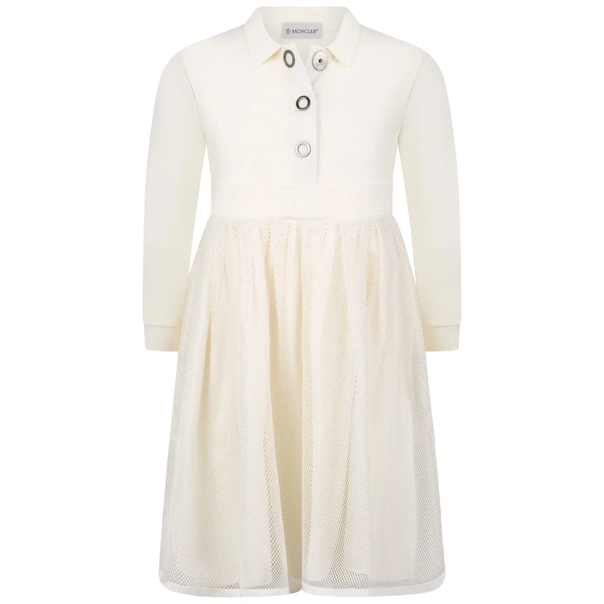 Moncler Girls Baumwoll-Jersey-Kleid