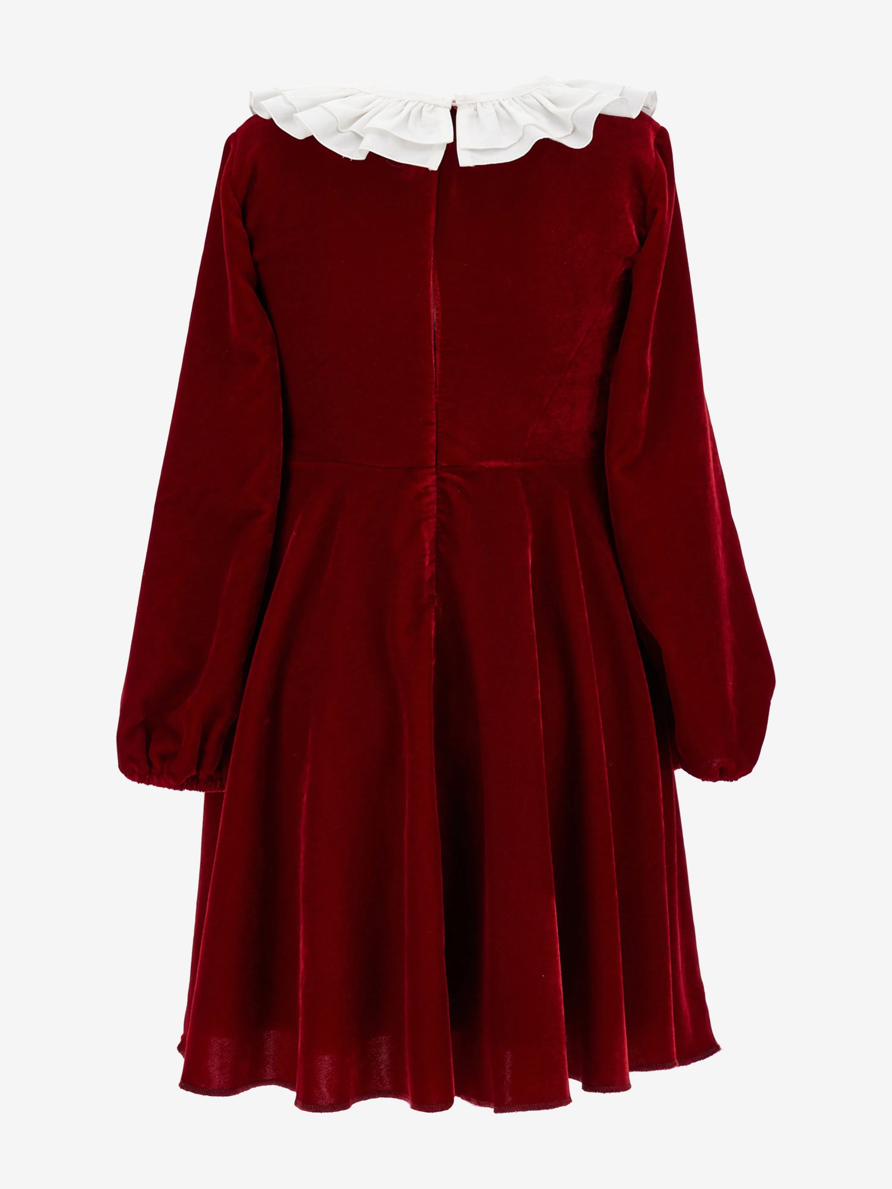 Monnalisa Mädchen Baumwoll-Kleid für besondere Anlässe in Rot