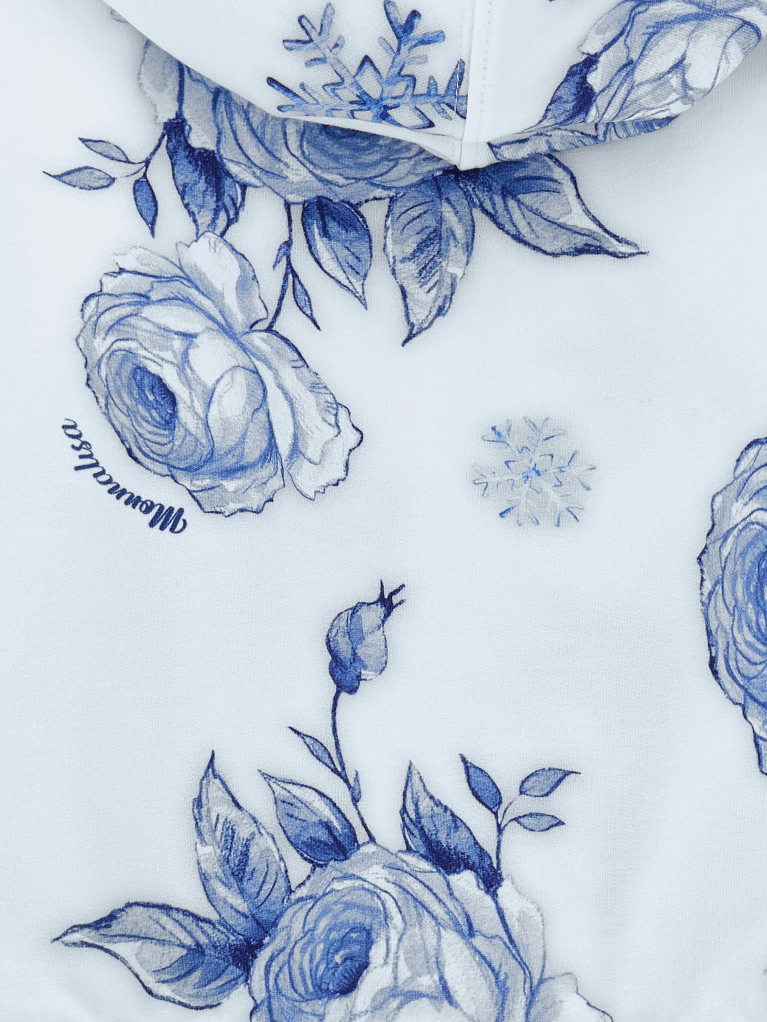 Monnalisa Mädchen Blumen Reißverschluss Oberteil in Blau