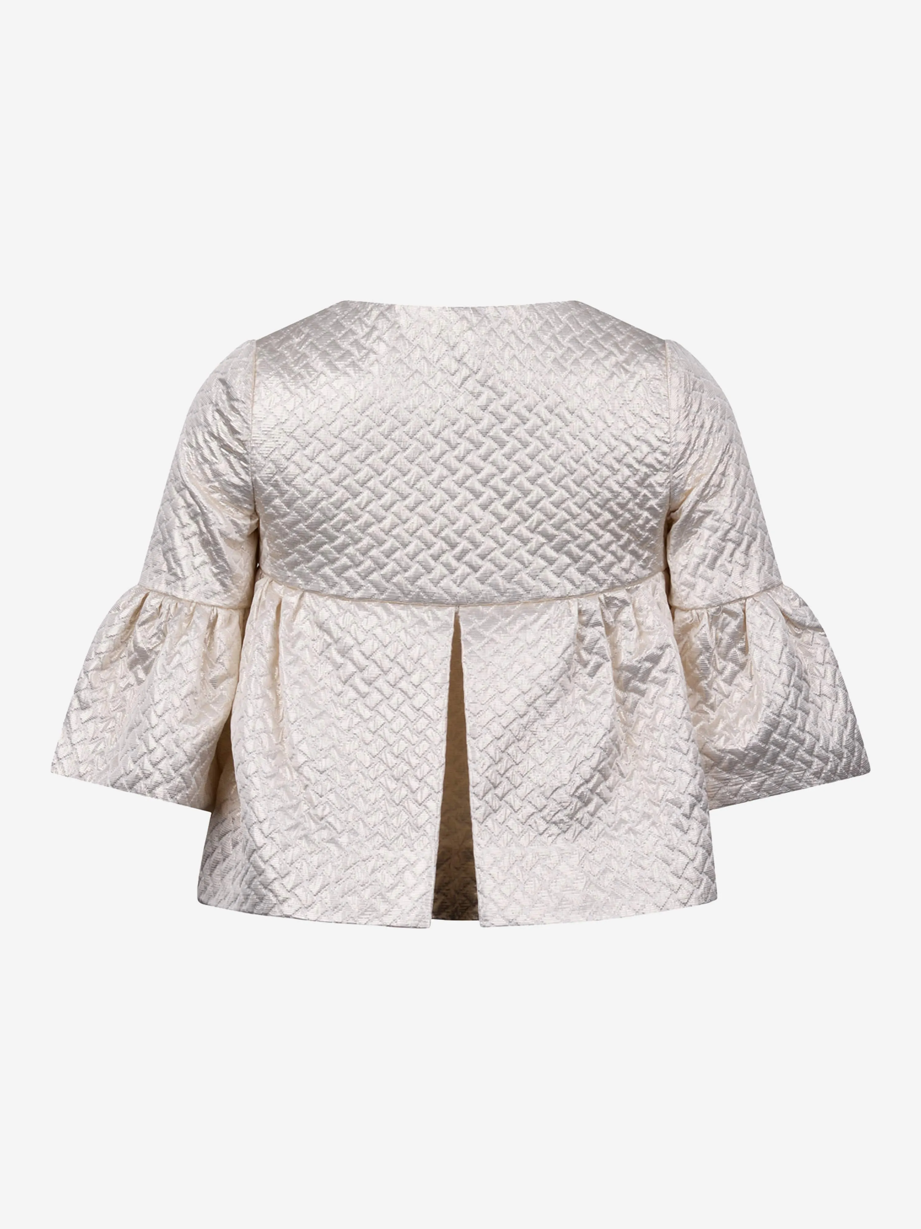 Monnalisa Mädchenjacke - Metallisch gesteppte Jacke
