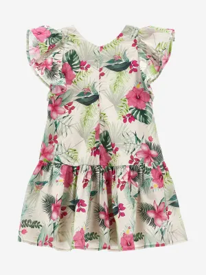 Monnalisa Mädchen Jungle-Kleid in Mehrfarben