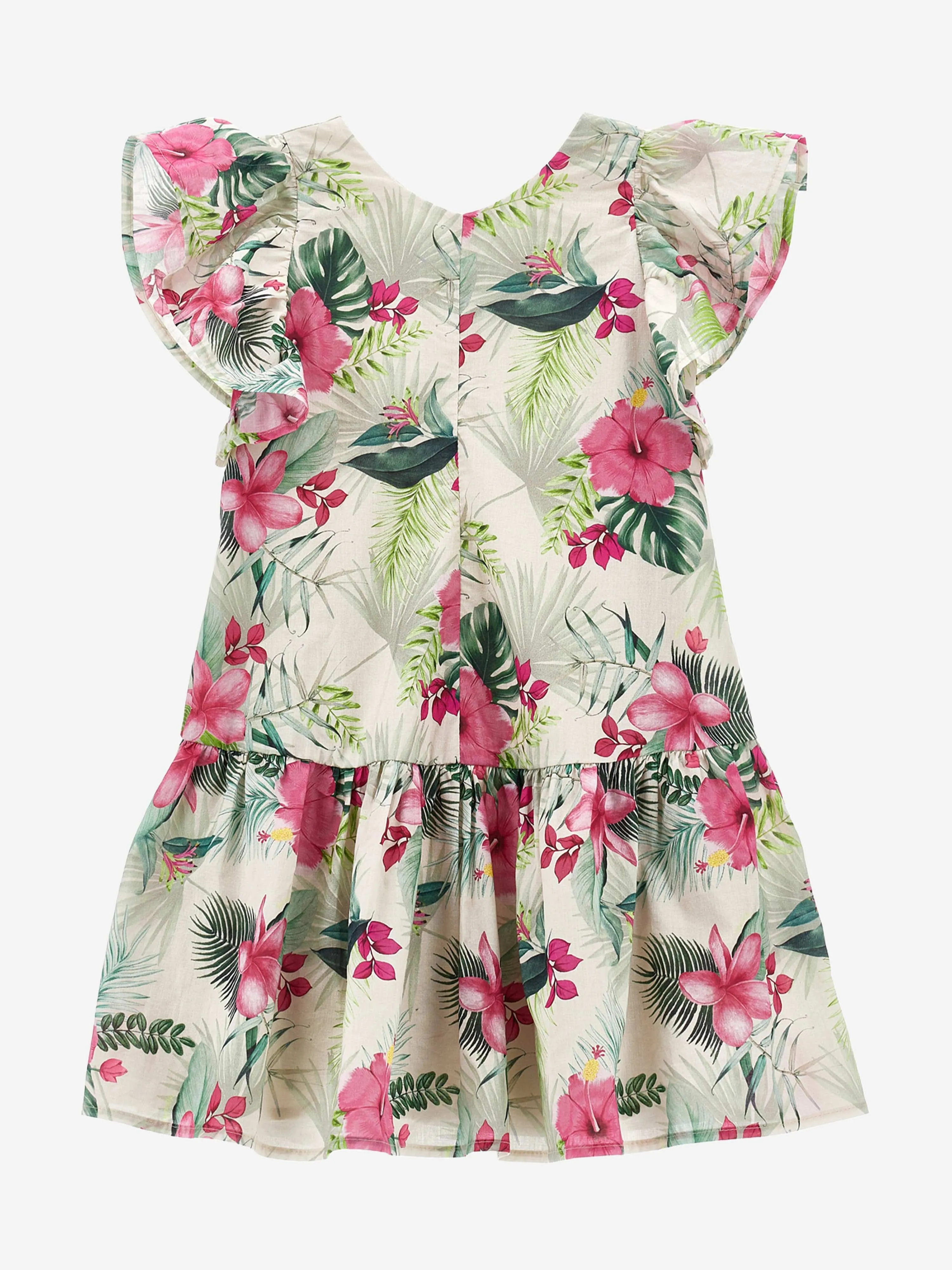 Monnalisa Mädchen Jungle-Kleid in Mehrfarben