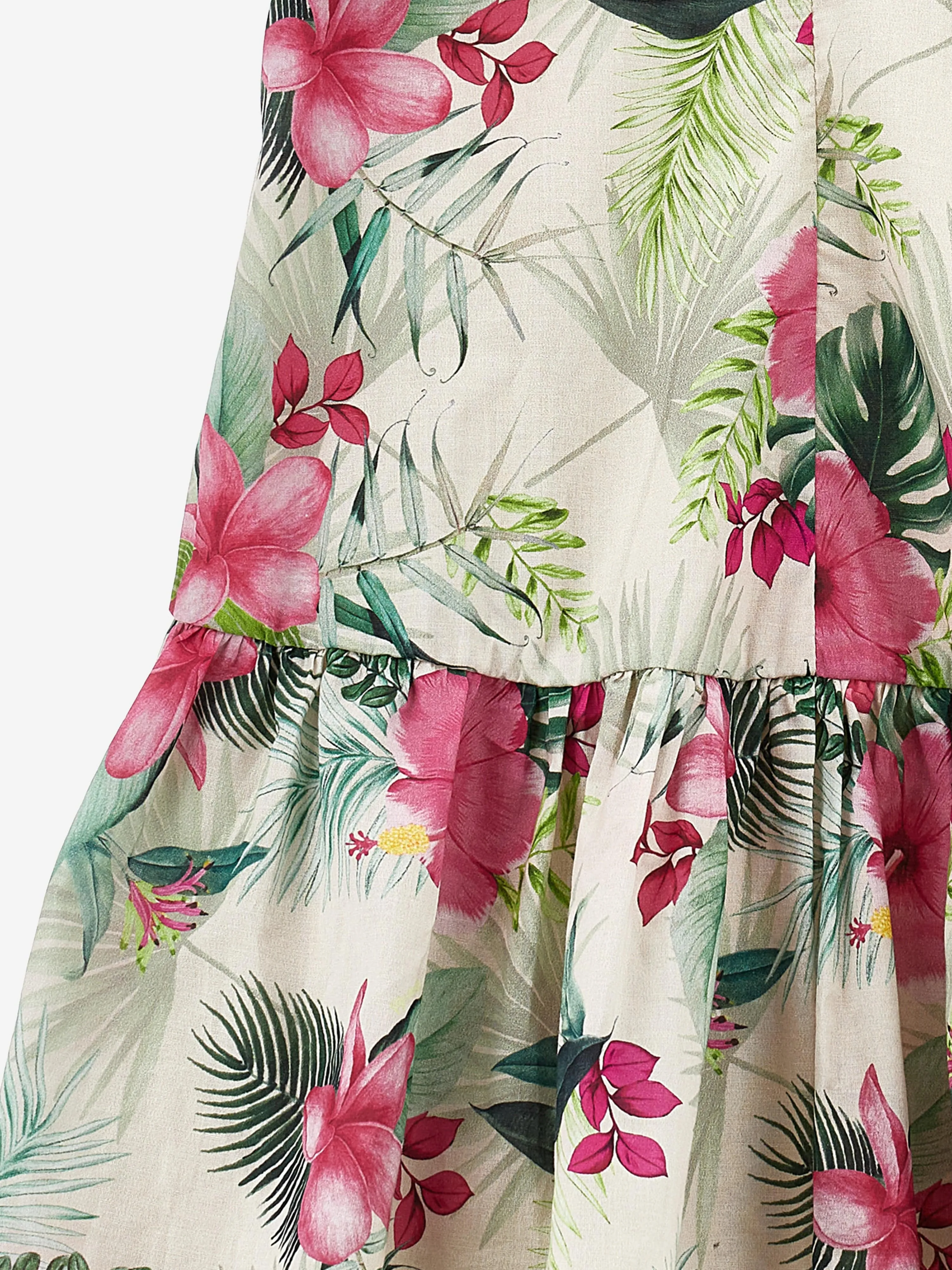 Monnalisa Mädchen Jungle-Kleid in Mehrfarben
