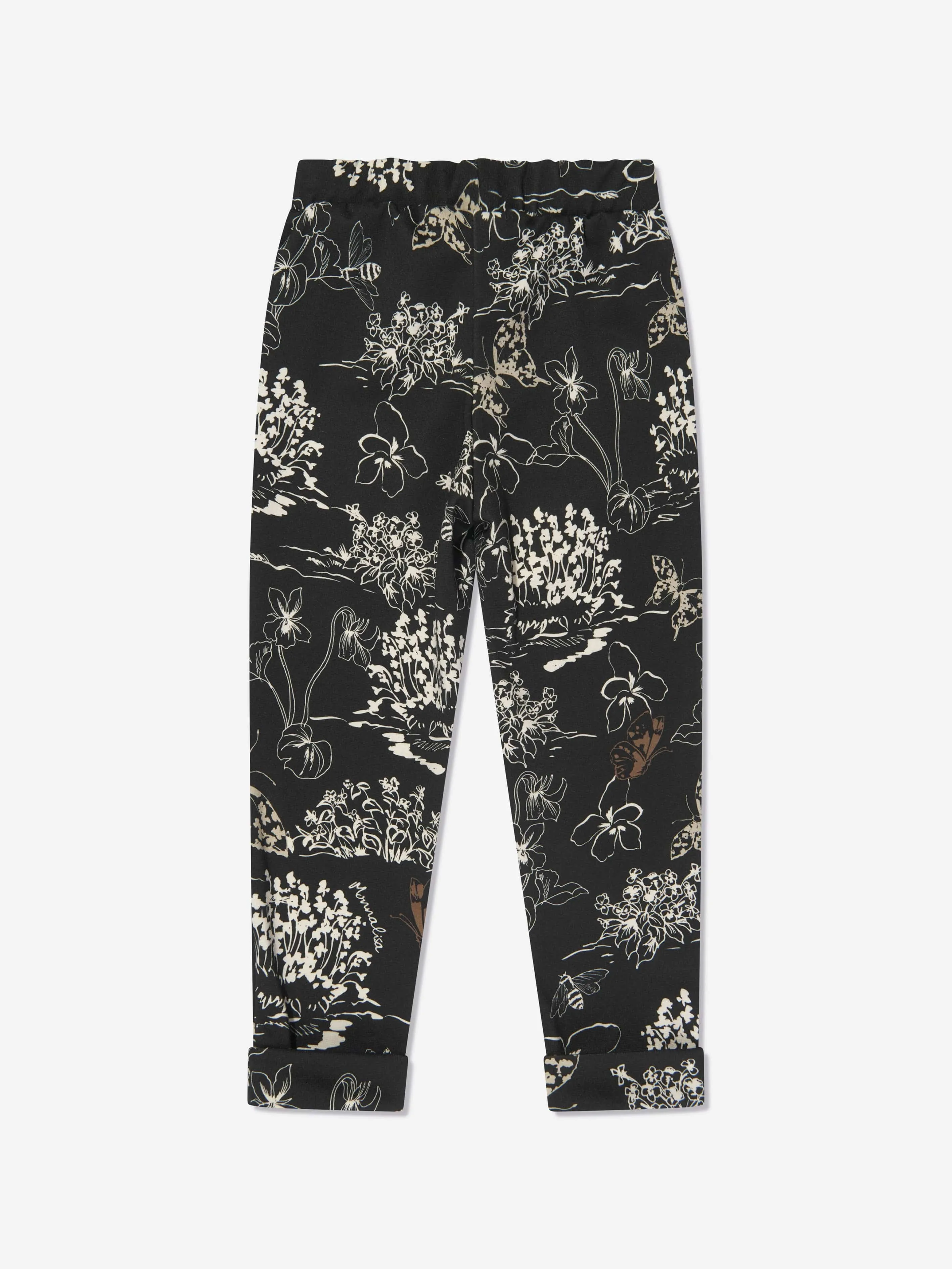Monnalisa Mädchen Punto Milan Leggings in Schwarz