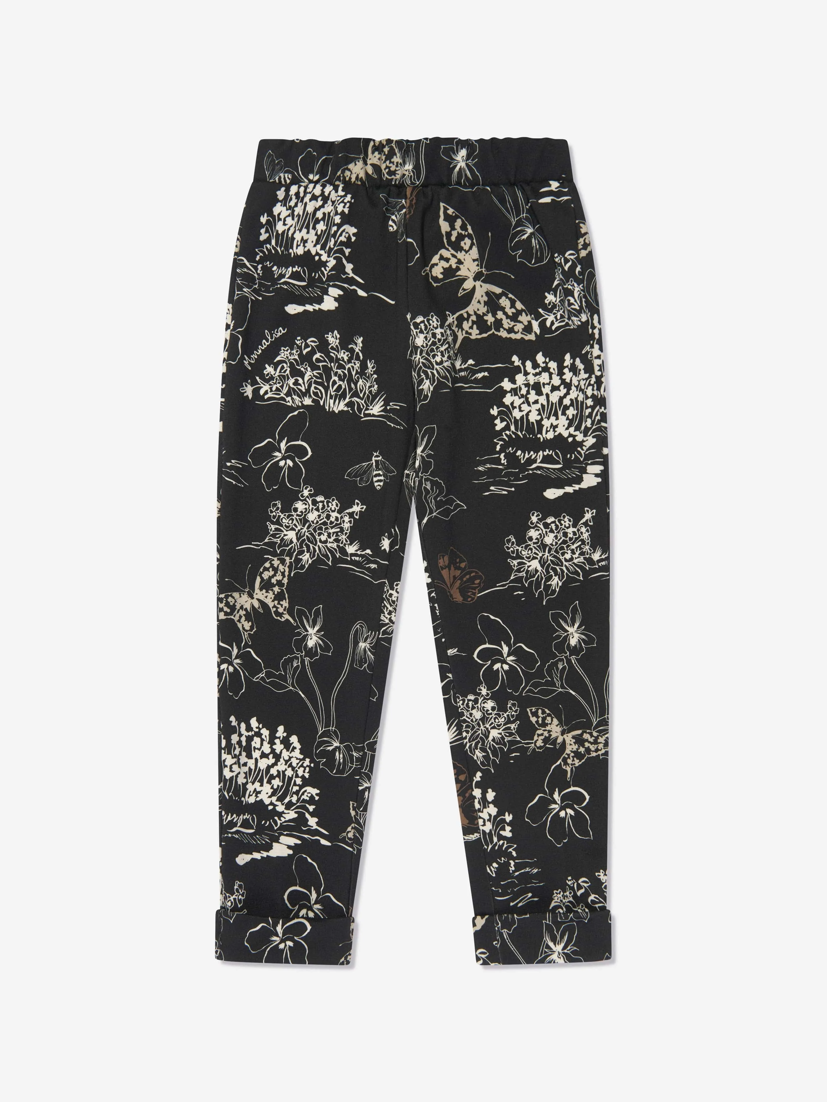 Monnalisa Mädchen Punto Milan Leggings in Schwarz