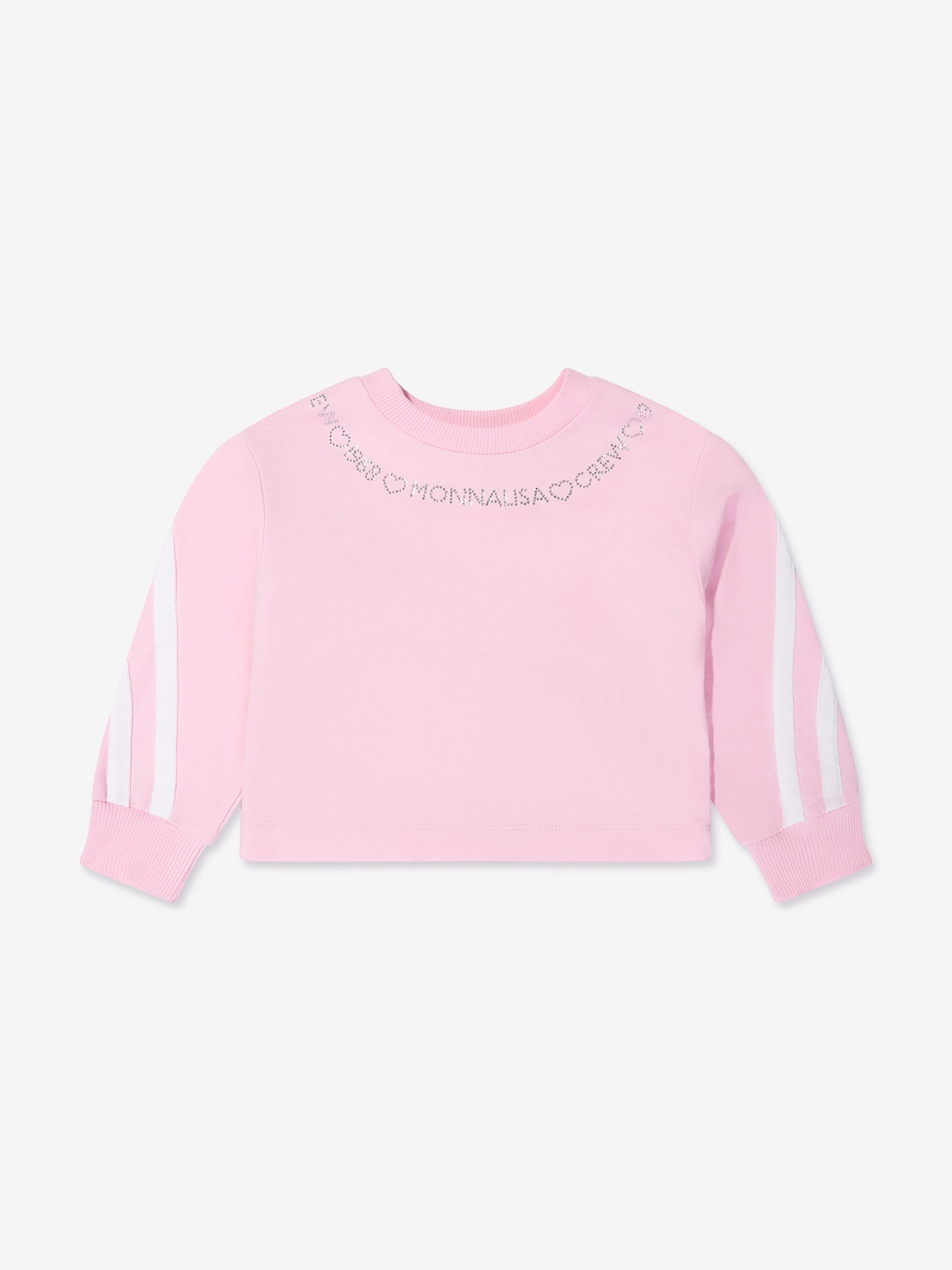 Monnalisa Sportliches Sweatshirt für Mädchen in Rosa