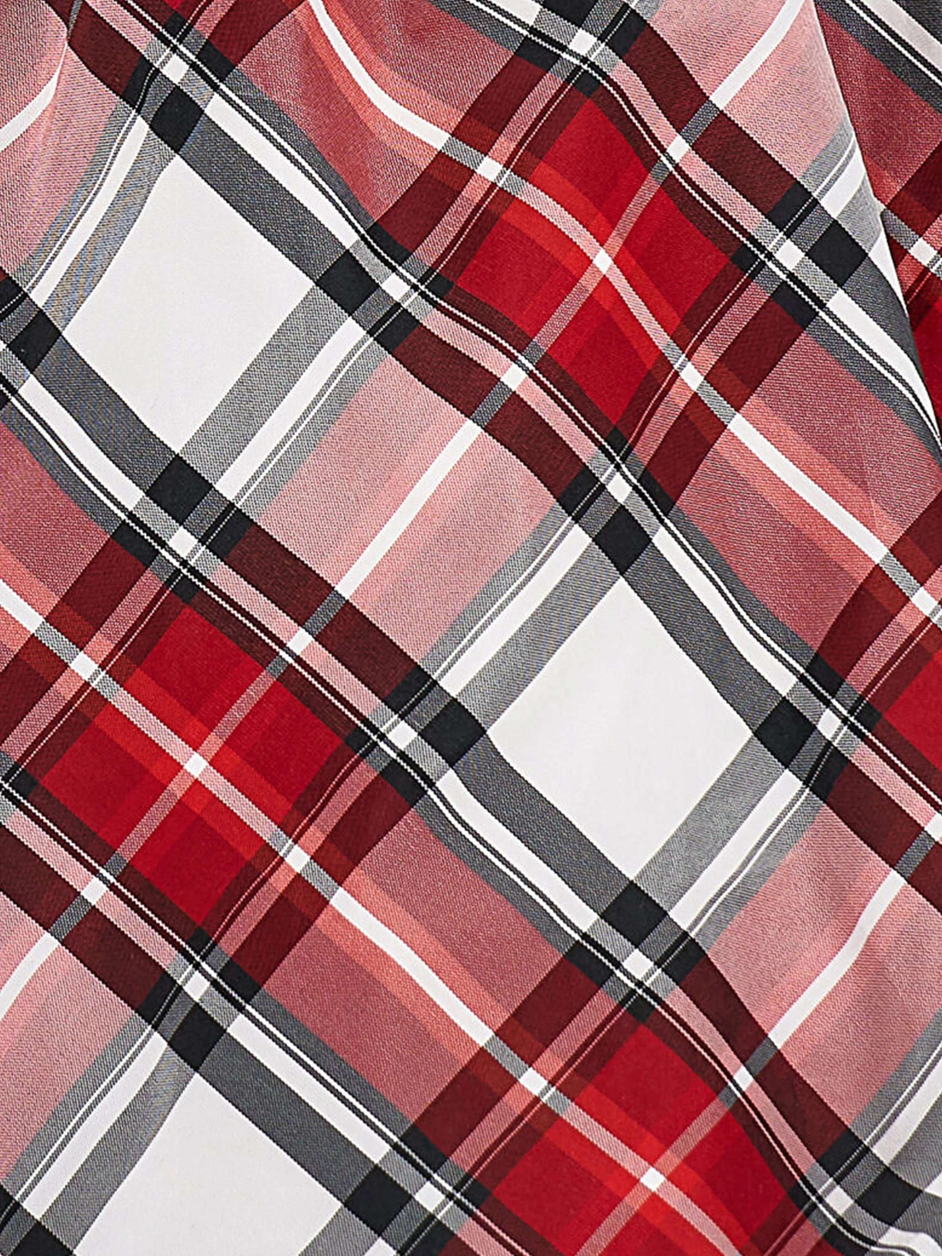 Monnalisa Mädchen Tartan Taffeta Ballonrock in Rot