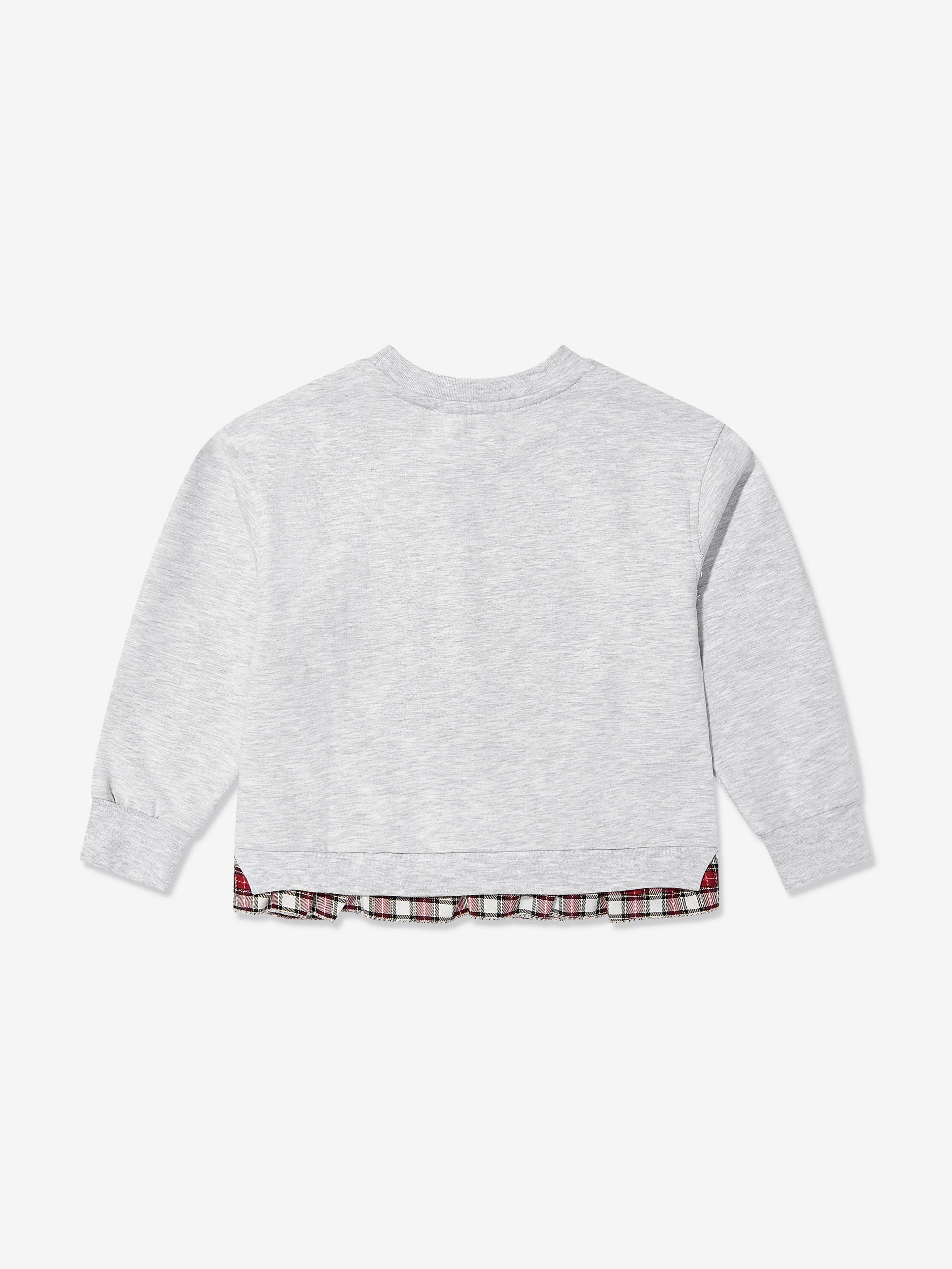 Monnalisa Mädchen Teddybär Sweatshirt in Grau