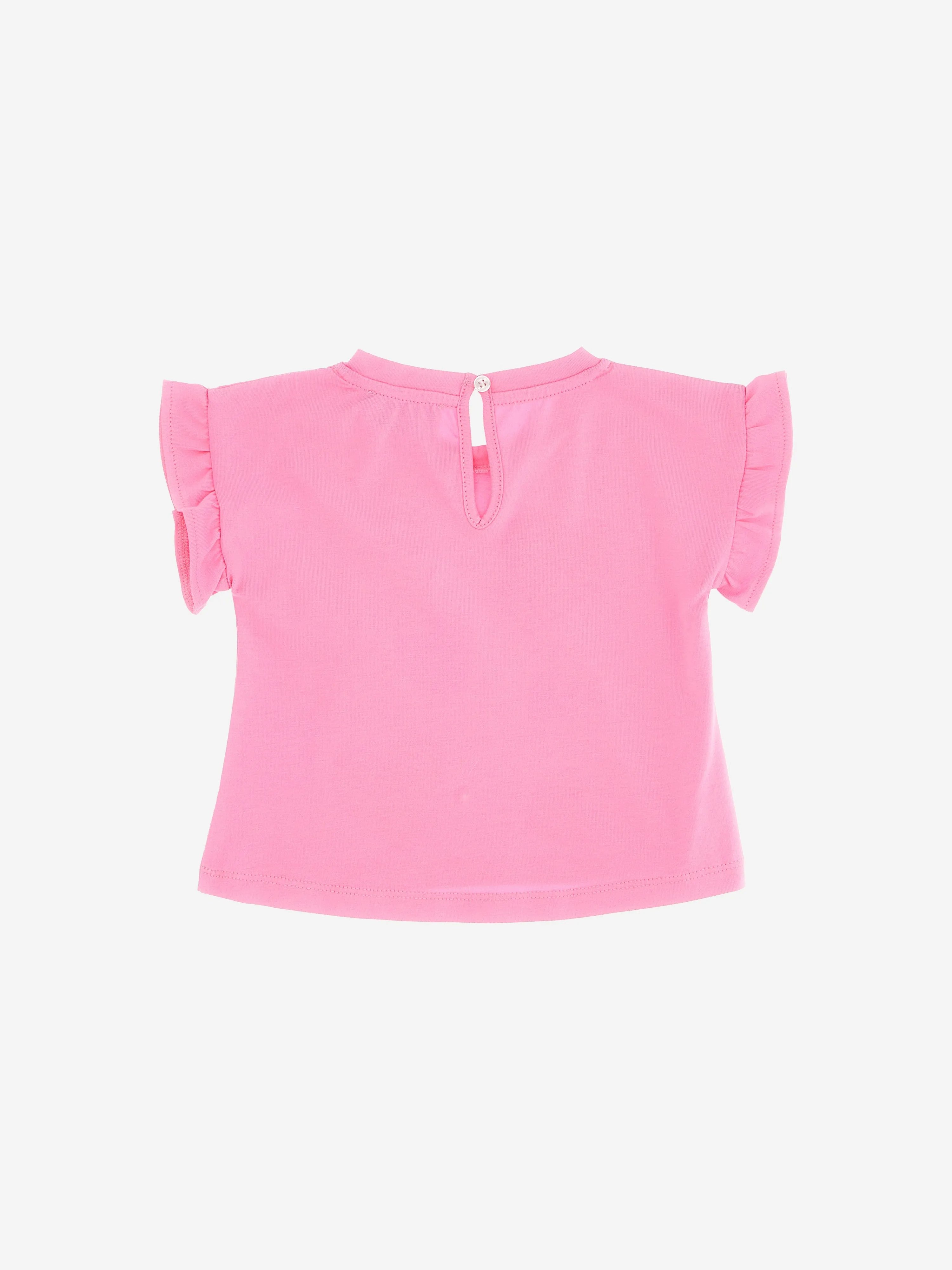 Moschino Baby Mädchen Herz T-Shirt in Rosa