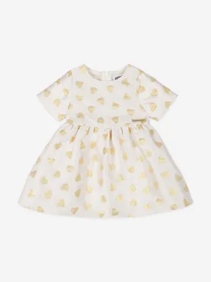 Moschino Baby Mädchen Herzen Kleid in Elfenbein