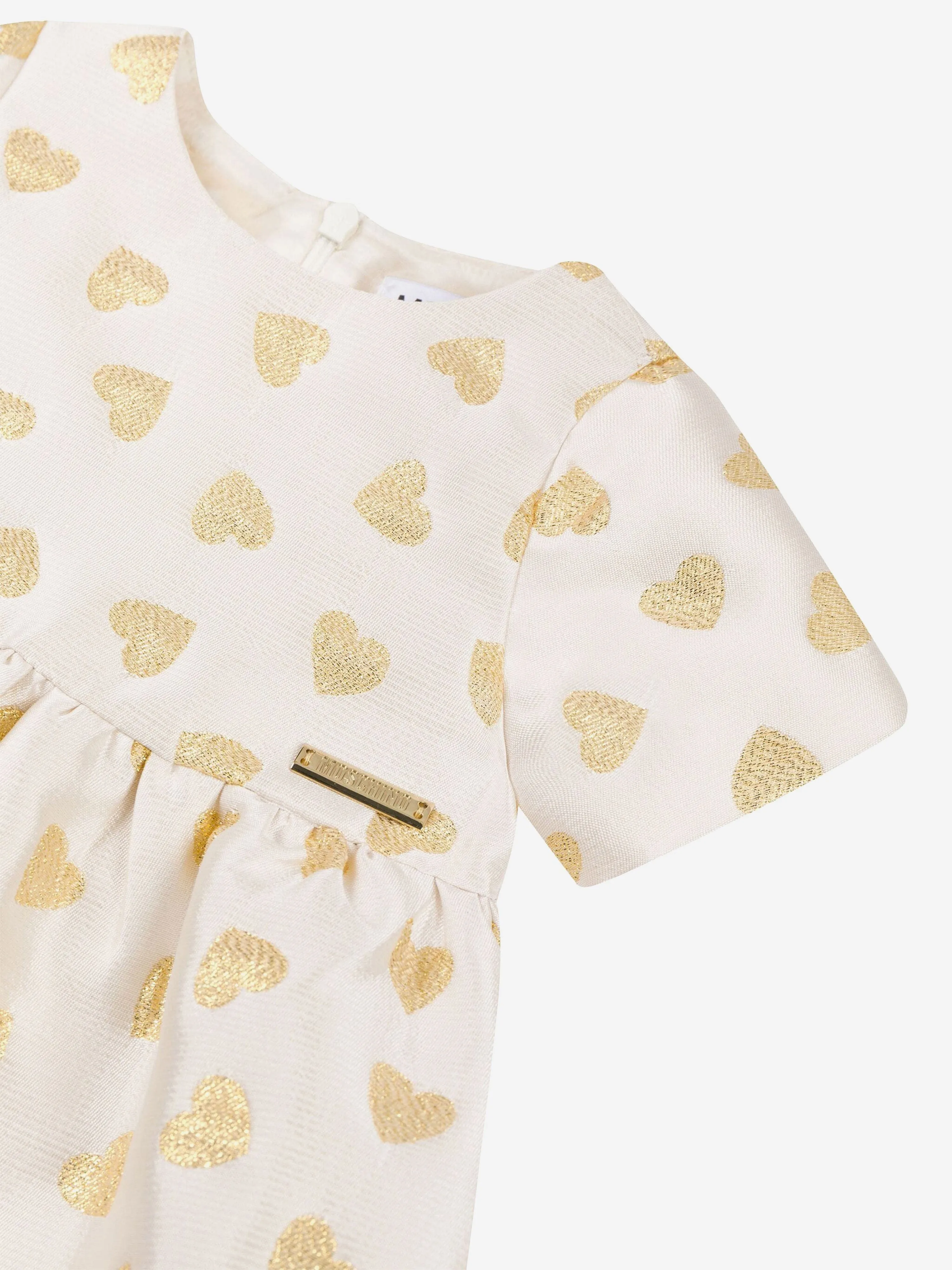 Moschino Baby Mädchen Herzen Kleid in Elfenbein