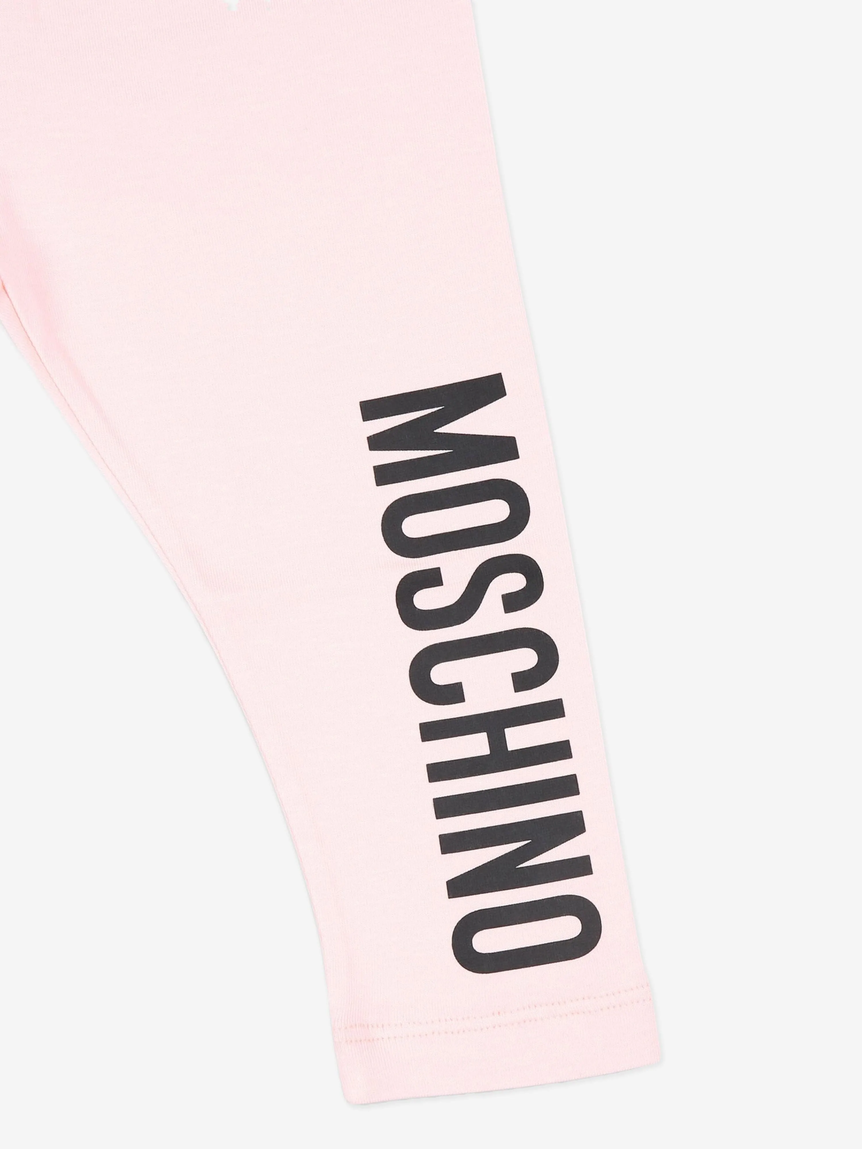 Moschino Baby Mädchen Logo Leggings in Rosa