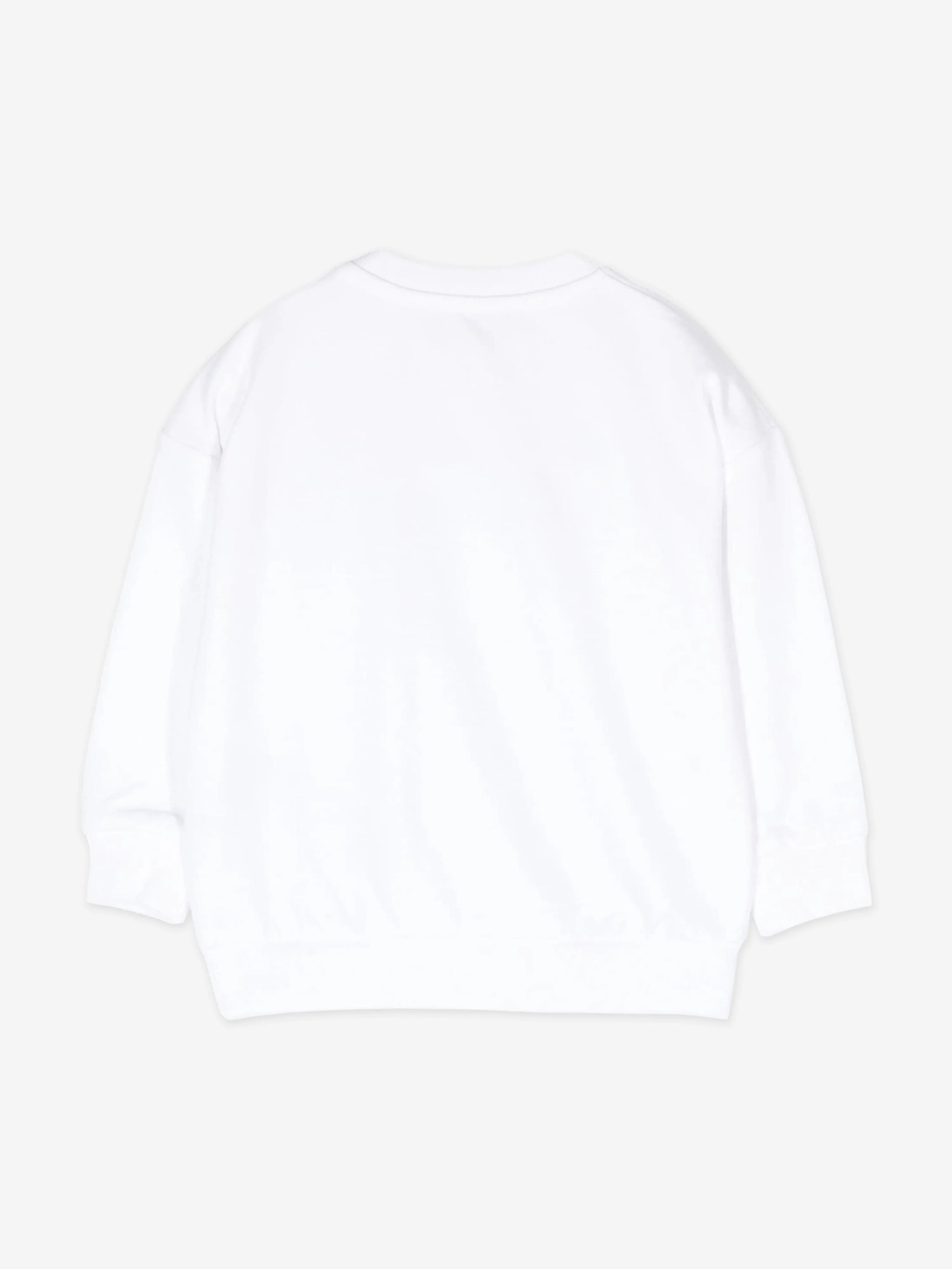 Moschino Baby Logo Sweatshirt in Weiß