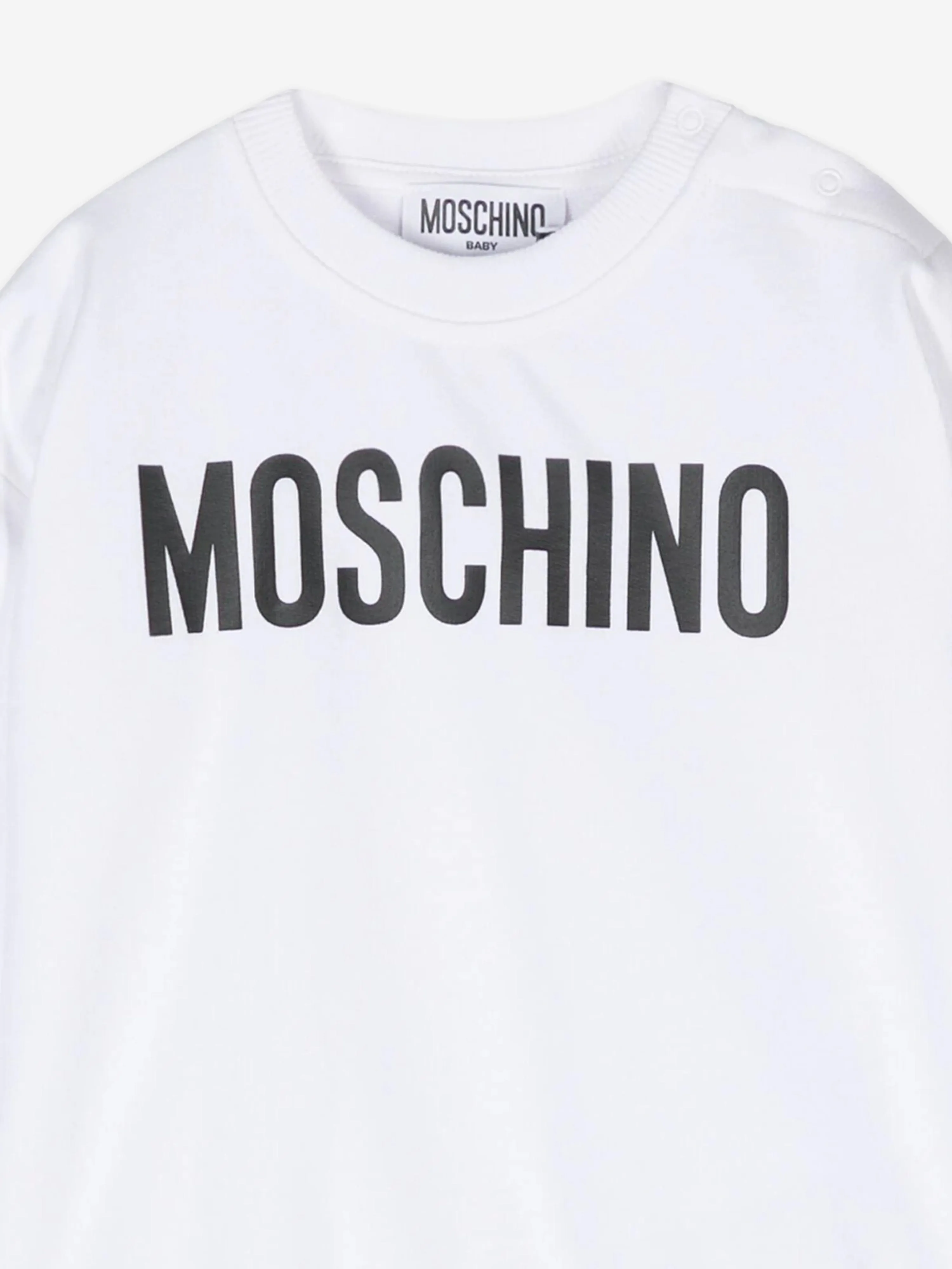Moschino Baby Logo Sweatshirt in Weiß
