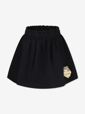 Moschino Mädchen Bär Logo Rock in Schwarz