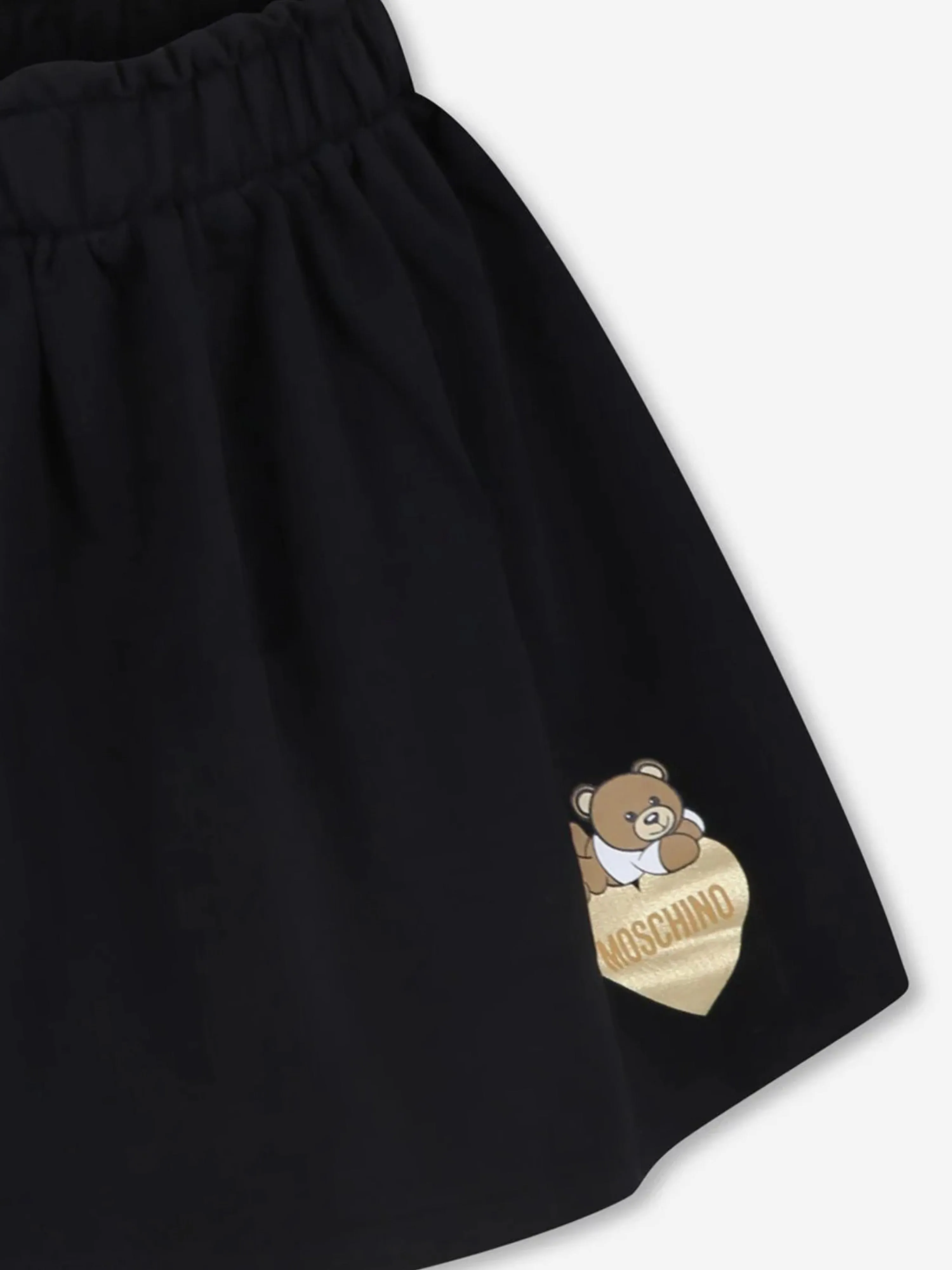 Moschino Mädchen Bär Logo Rock in Schwarz