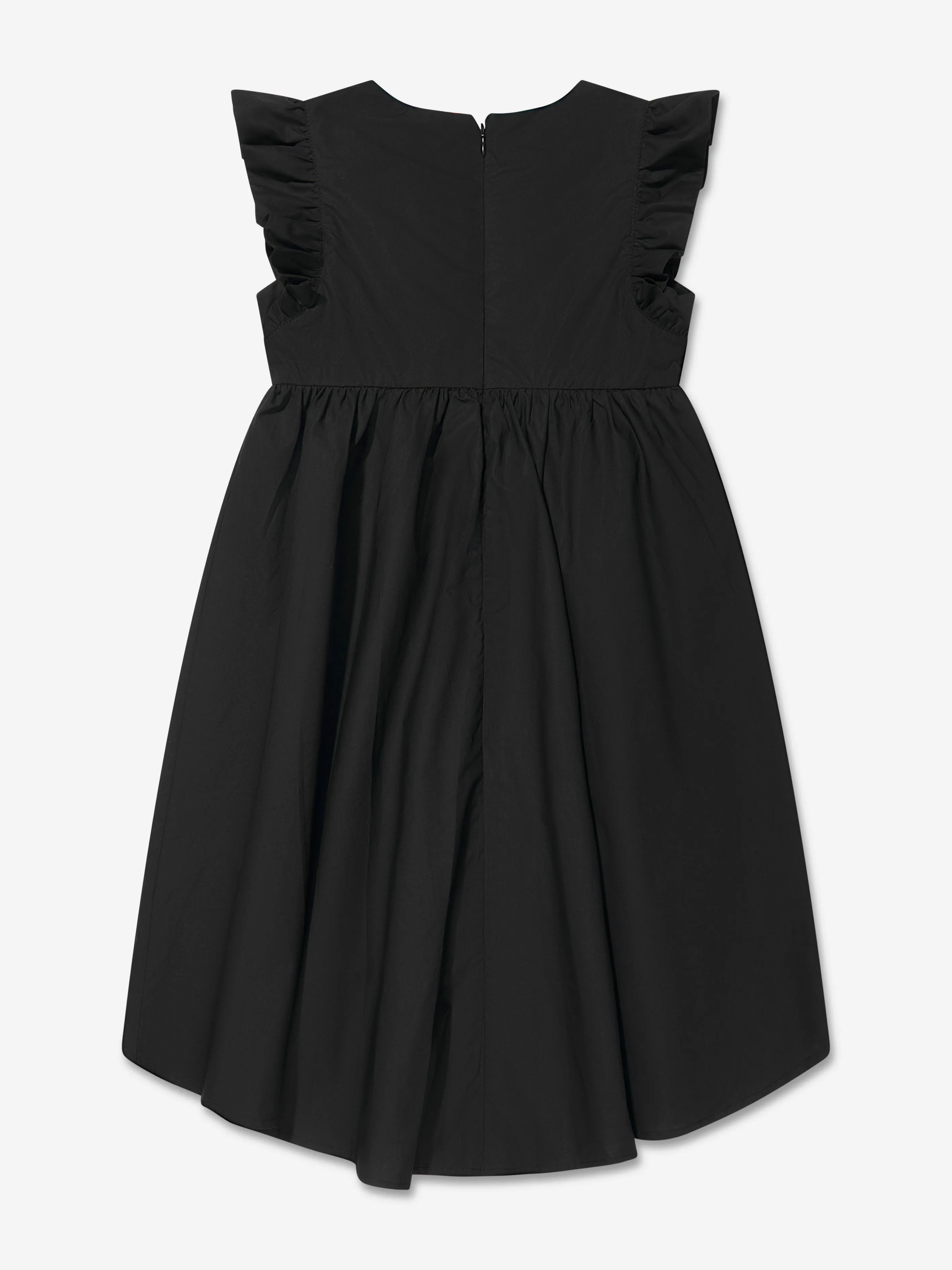 Moschino Mädchen Baumwoll-Logo-Kleid in Schwarz