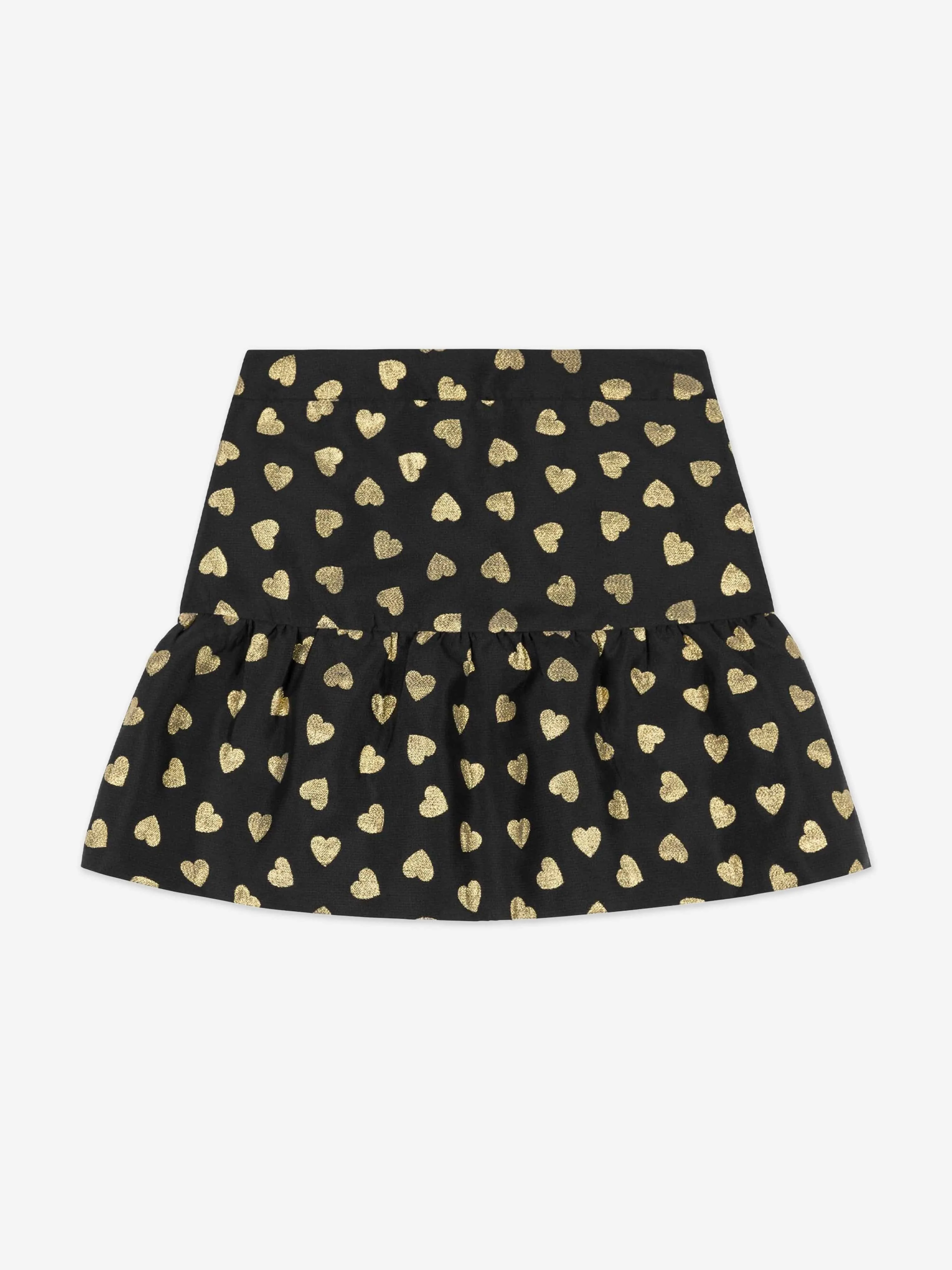Moschino Mädchen Herzen Rock in Schwarz