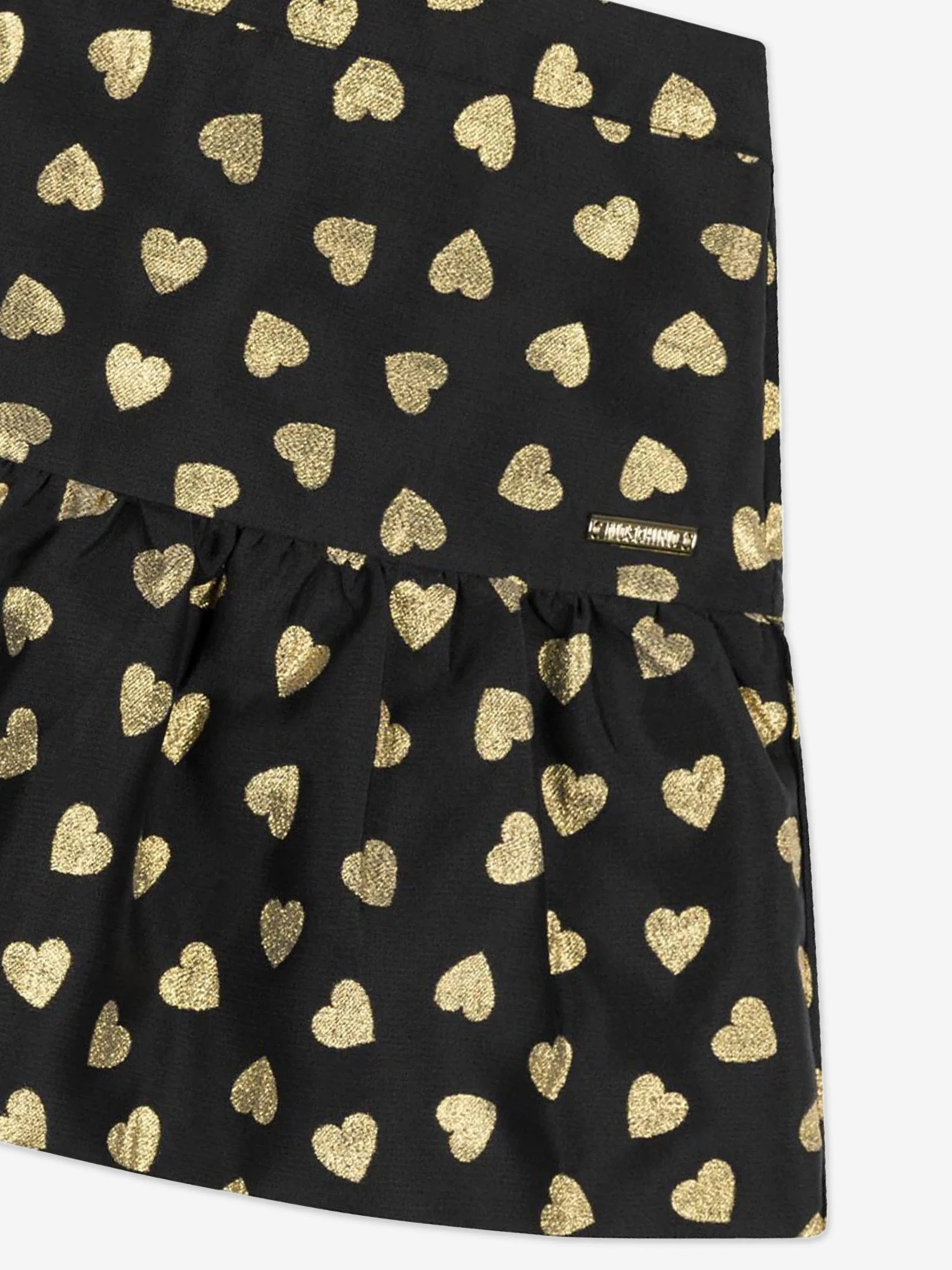 Moschino Mädchen Herzen Rock in Schwarz