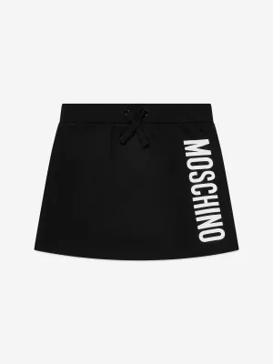 Moschino Mädchen Jersey Logo Rock in Schwarz